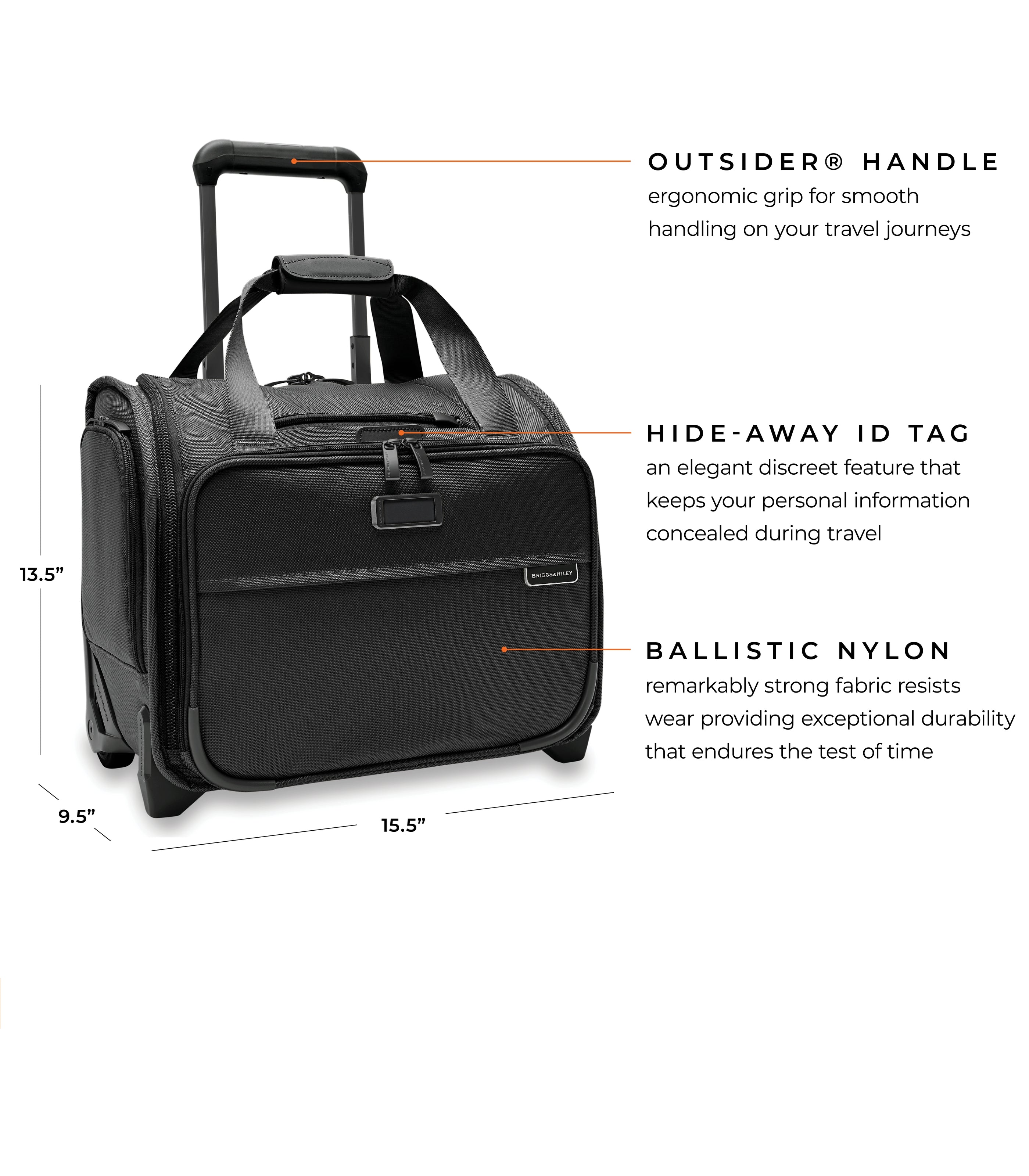 BRIGGS & RILEYCabin Spinner Carry-On Black