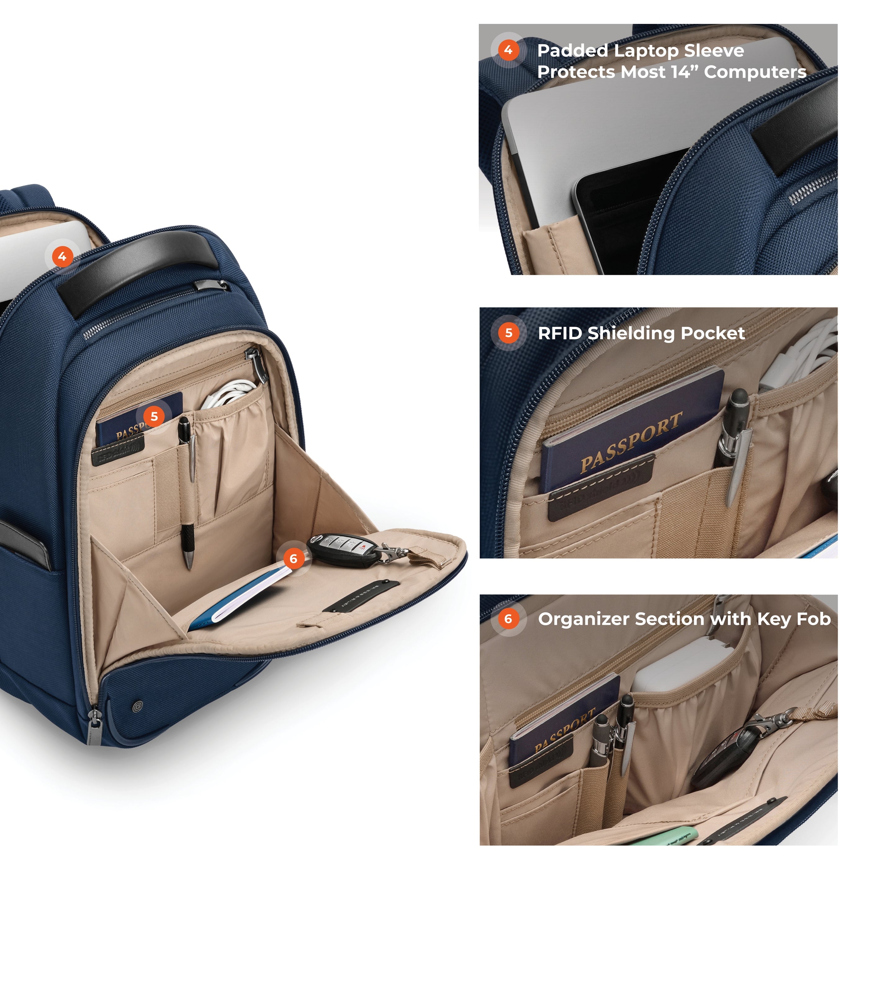 BRIGGS & RILEYSlim Backpack Backpack Black