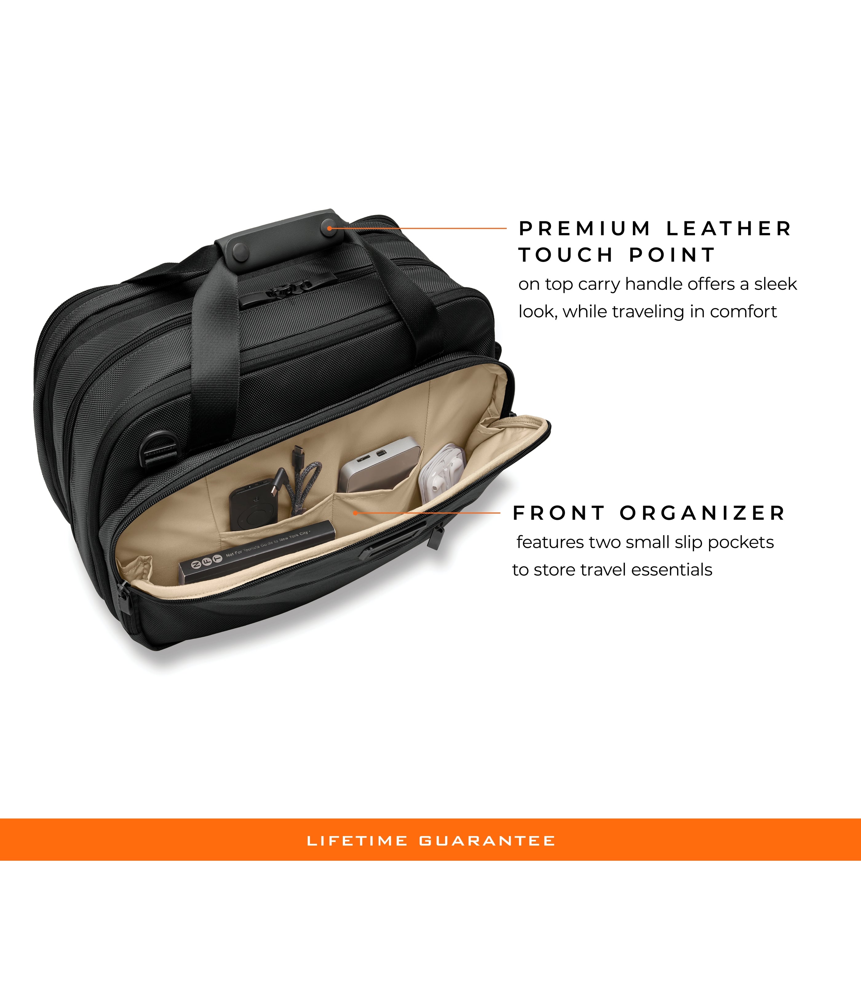 BRIGGS & RILEYExpandable Cabin Bag Duffle Bag Black
