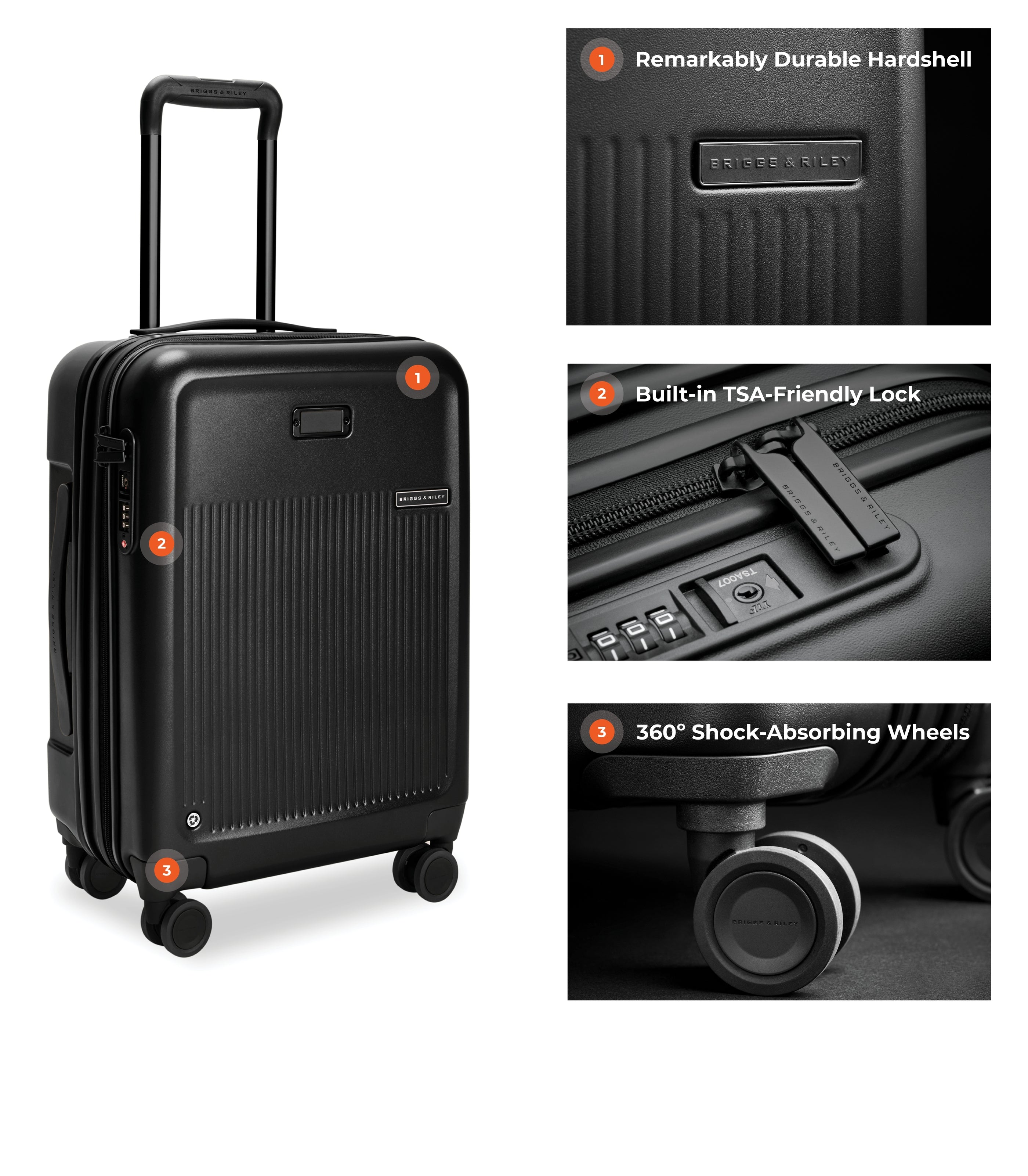 BRIGGS & RILEY21" CX SPINNER CARRY-ON GREEN