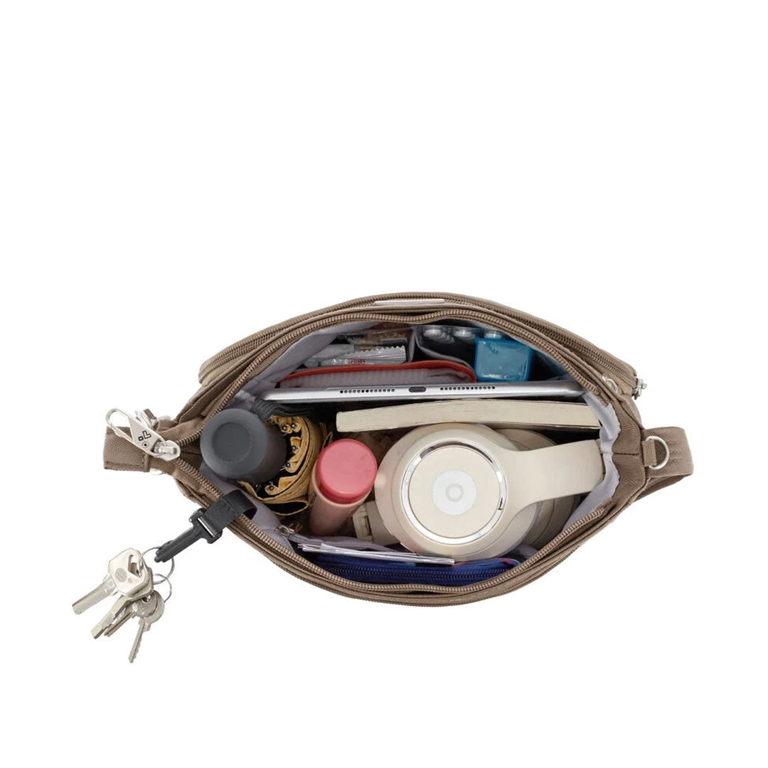 TRAVELONTravelon Classic N/S Crossbody - Hazelnut