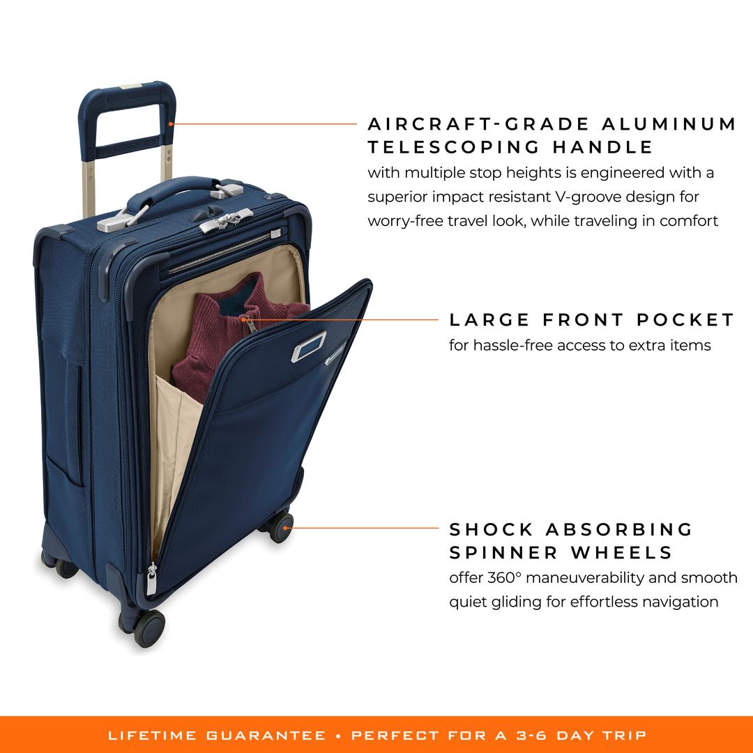 Briggs & RileyBRIG LUG US BLU122CXSP-5 Baseline ESSNTL CARRY-ON SPR Nav