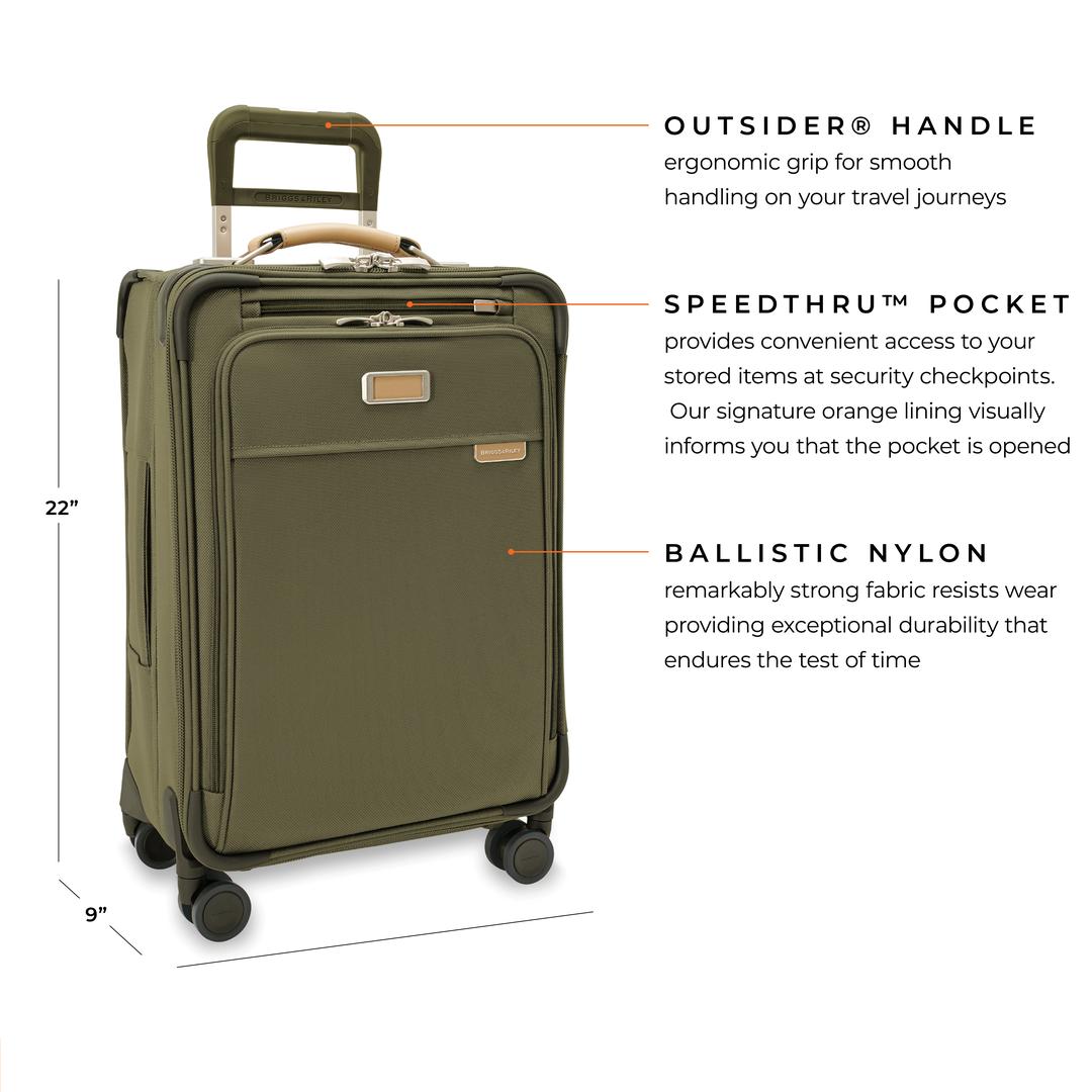 Briggs & RileyBRIG LUG US BLU122CXSP-7 Baseline ESSNTL CARRY-ON SPR Grn