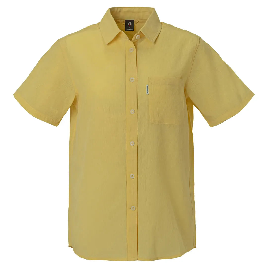 MONTBELLMontbell Wickron Breeze Yellow Womens Short Sleeves Shirt