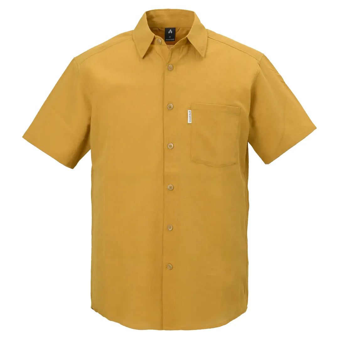 MONTBELLMontbell Wickron Breeze Yellow Mens Short Sleeves Shirt