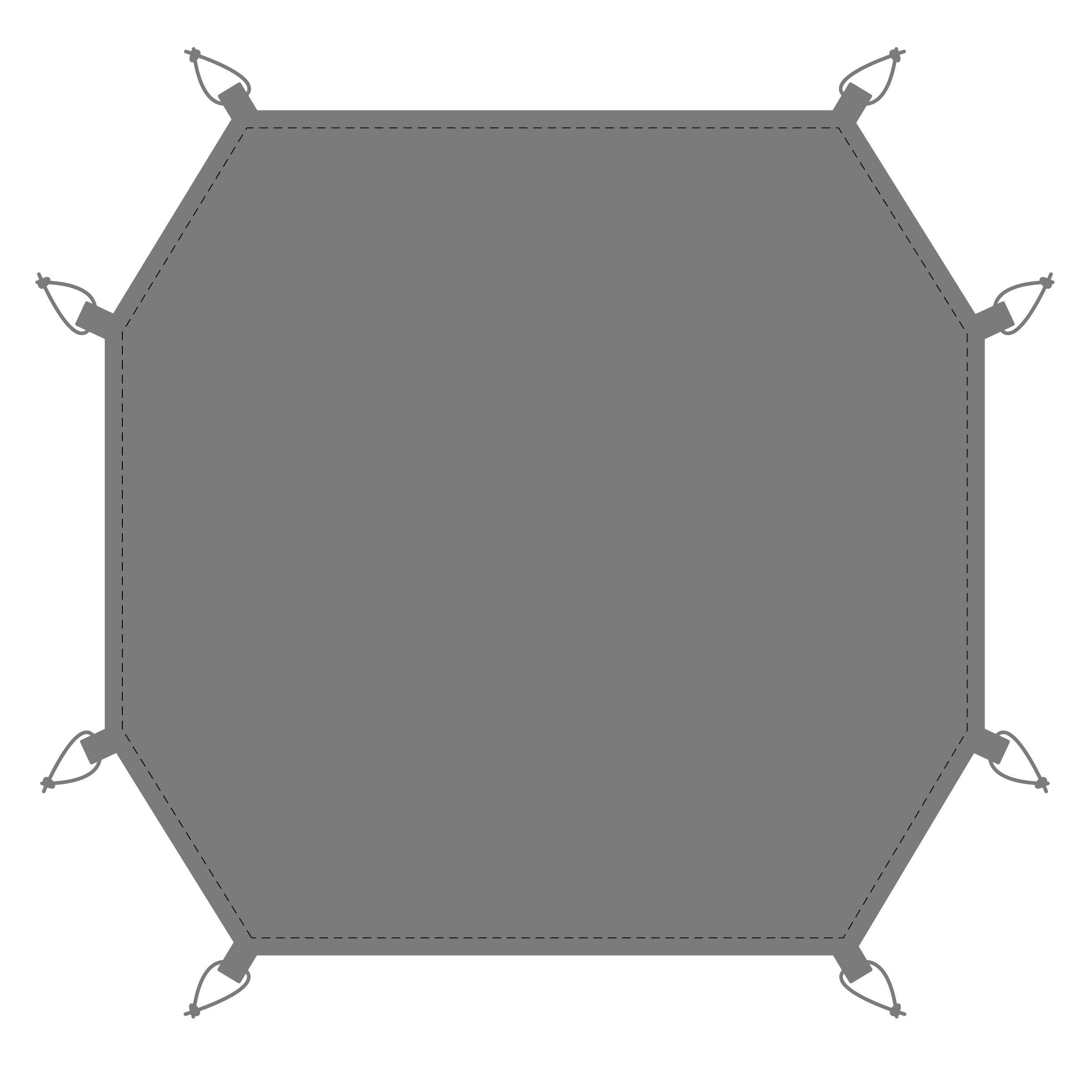 SNOW PEAKDOCK DOME PRO. 6 GROUND SHEET