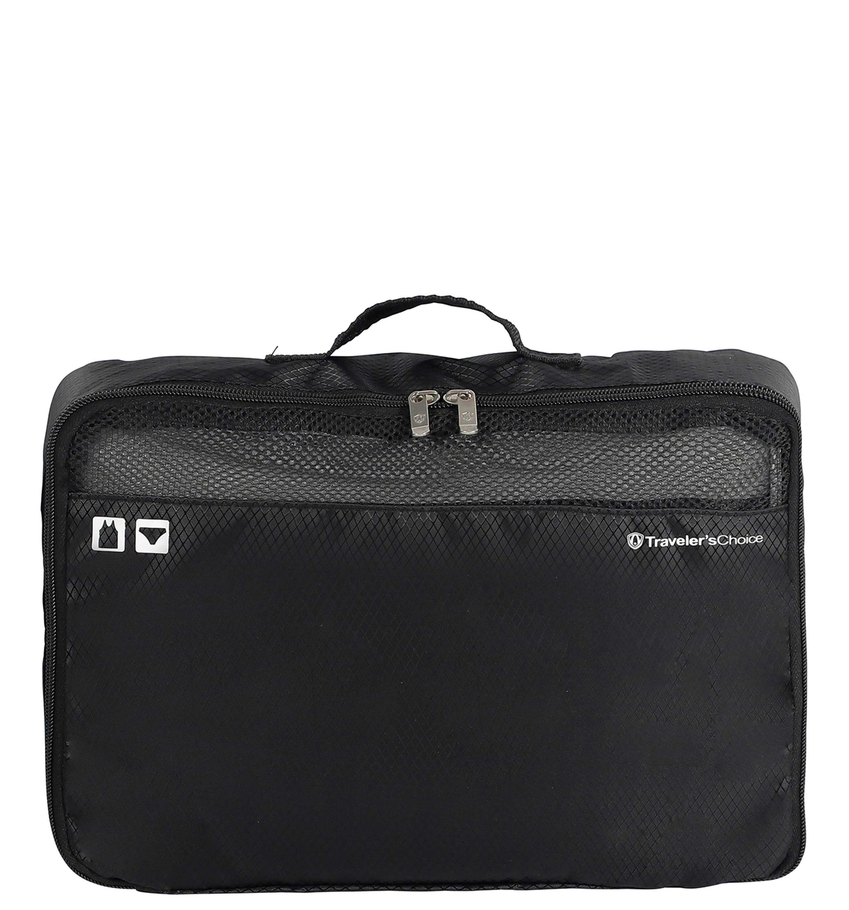TRAVELERS CHOICETRAVELER'S CHOICE CLOVERLAND PACKING CUBES BLACK
