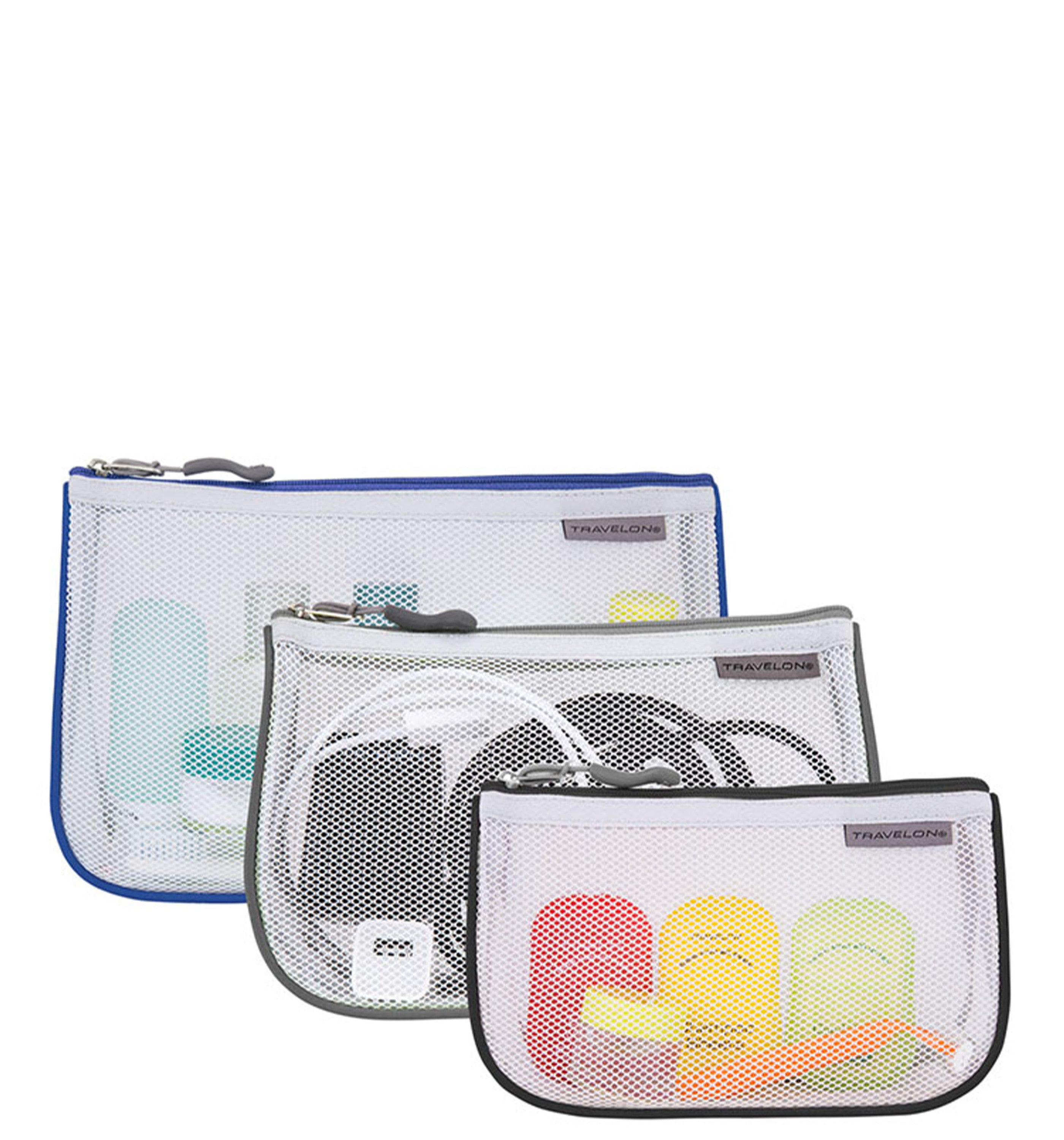 TRAVELONSet Of 3 Assorted Piped Pouches