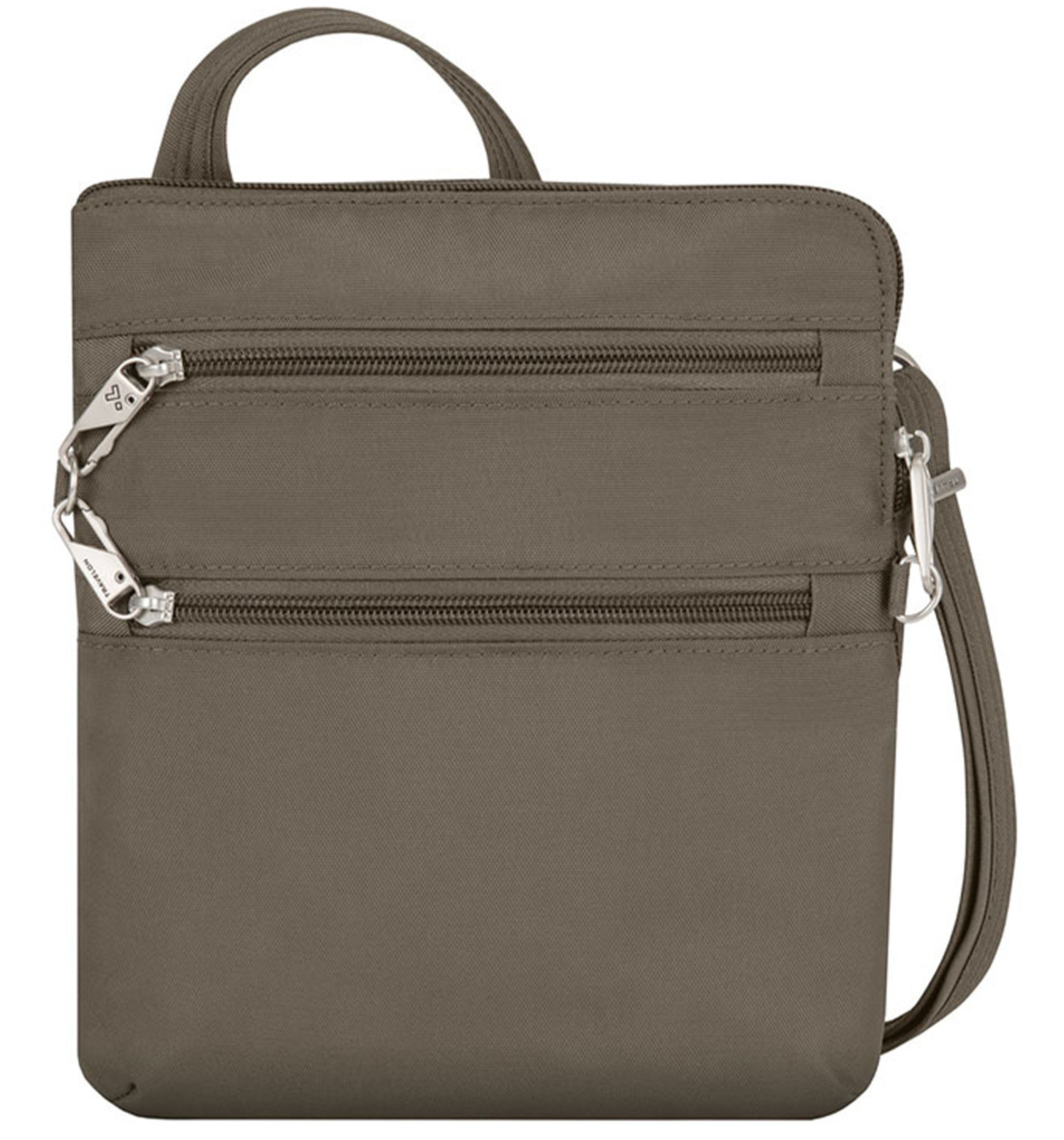 TRAVELONAnti-Theft Classic Slim Double Zip Crossbody