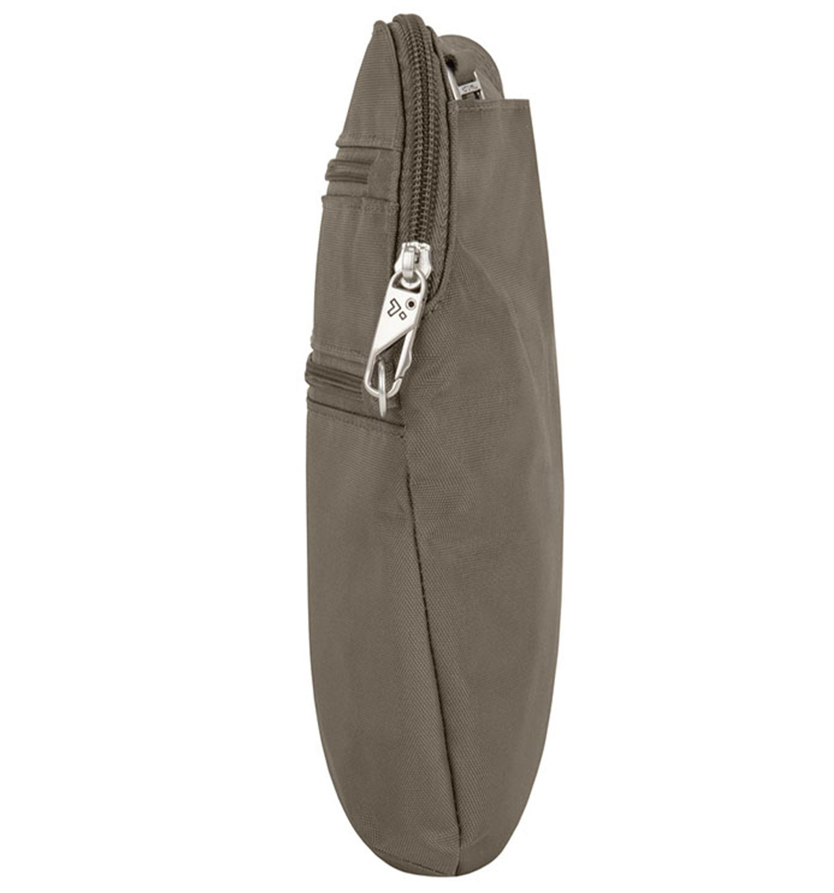 TRAVELONAnti-Theft Classic Slim Double Zip Crossbody