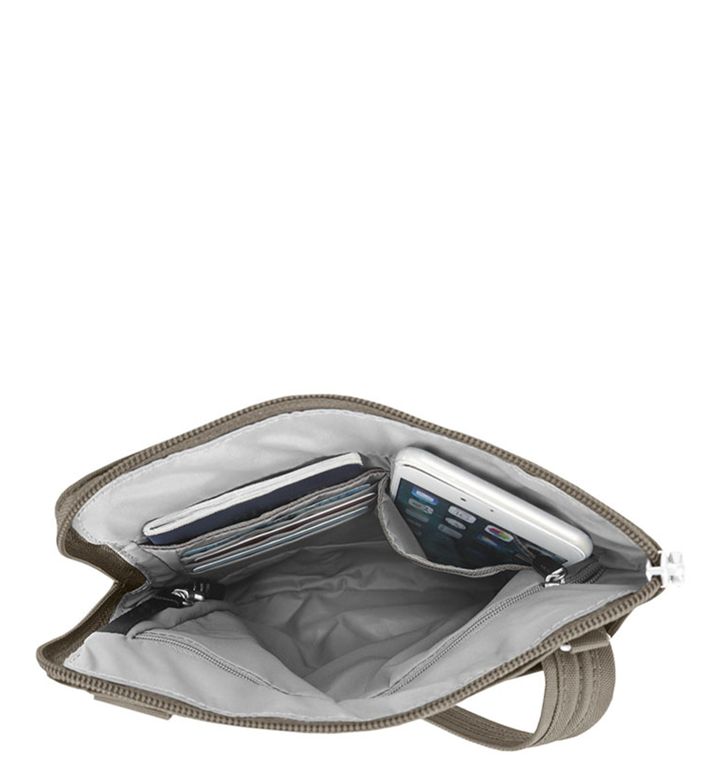 TRAVELONAnti-Theft Classic Slim Double Zip Crossbody
