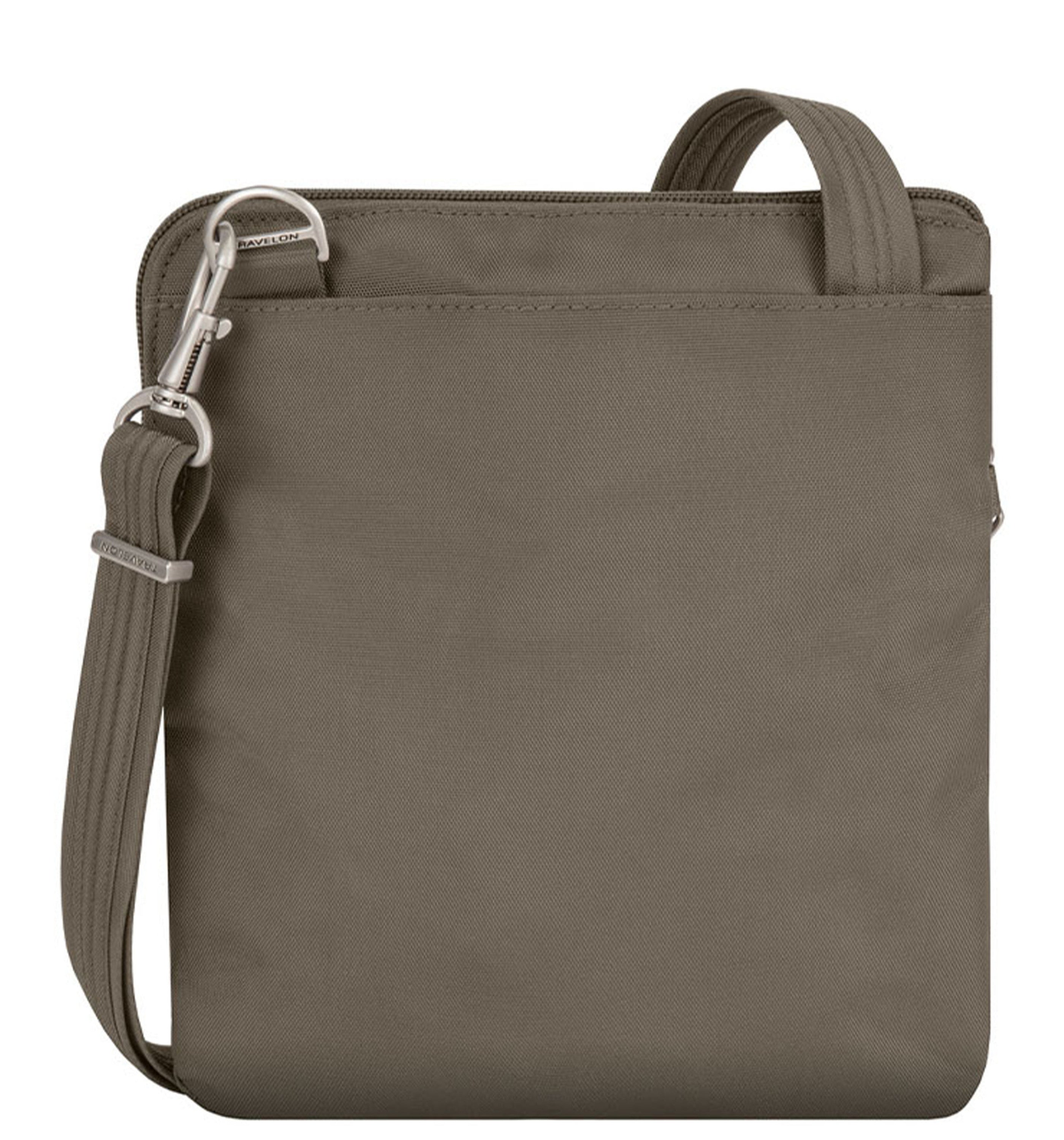 TRAVELONAnti-Theft Classic Slim Double Zip Crossbody