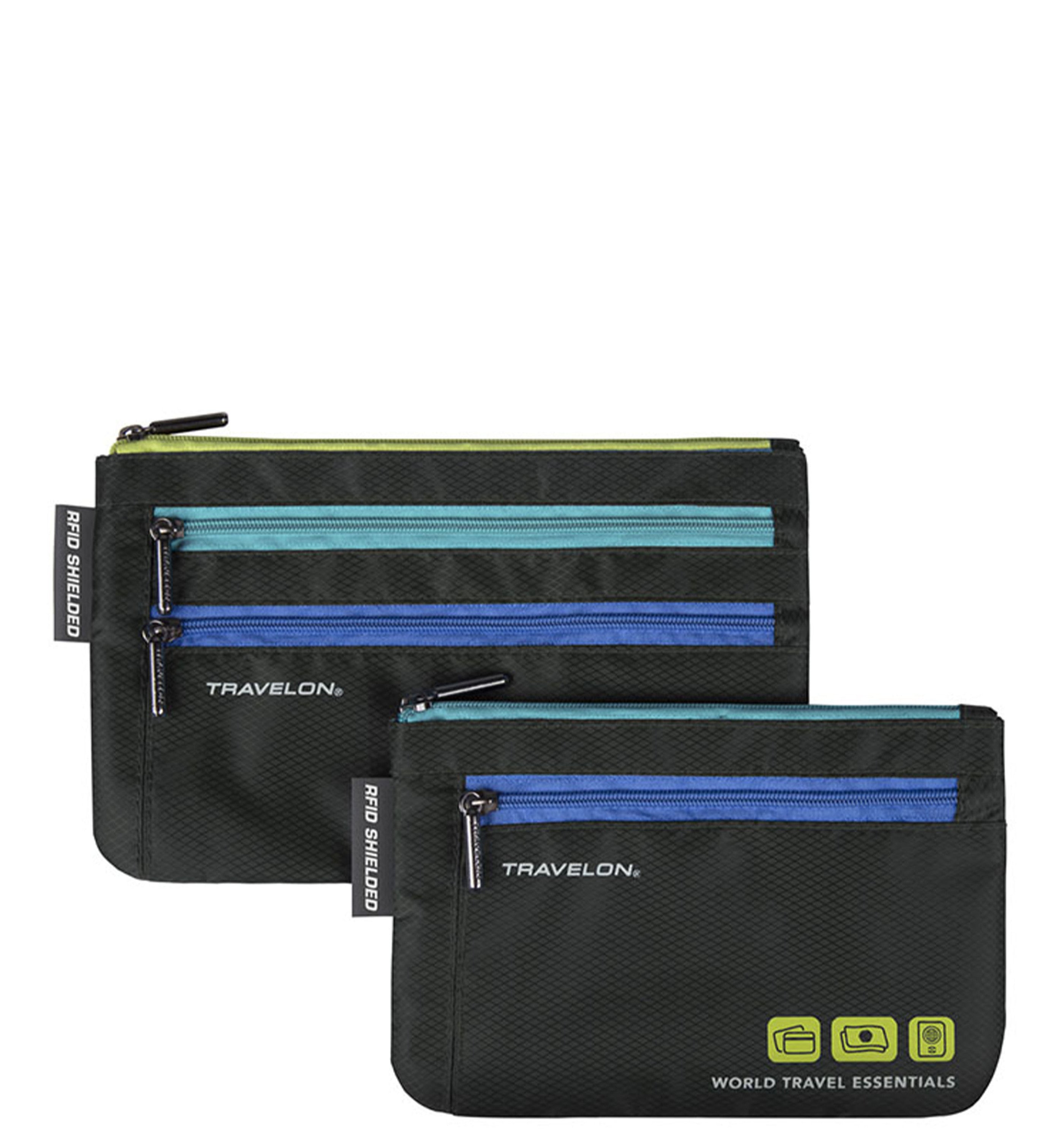 TRAVELONWorld Travel Essentials Set Of 2 Currency &Passport Organizers