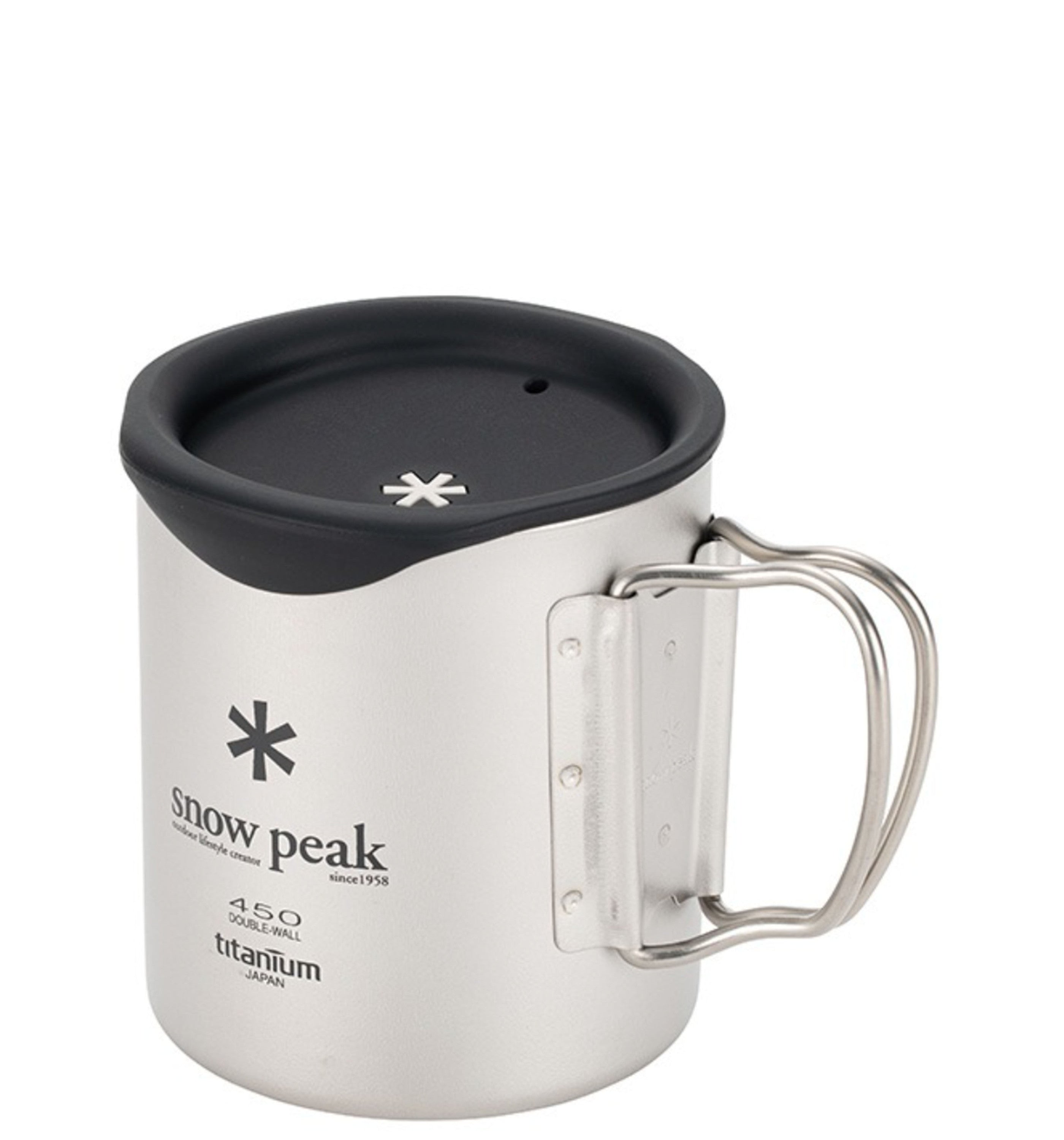 SNOW PEAKDOUBLE MUG 450ML SILICONE LID