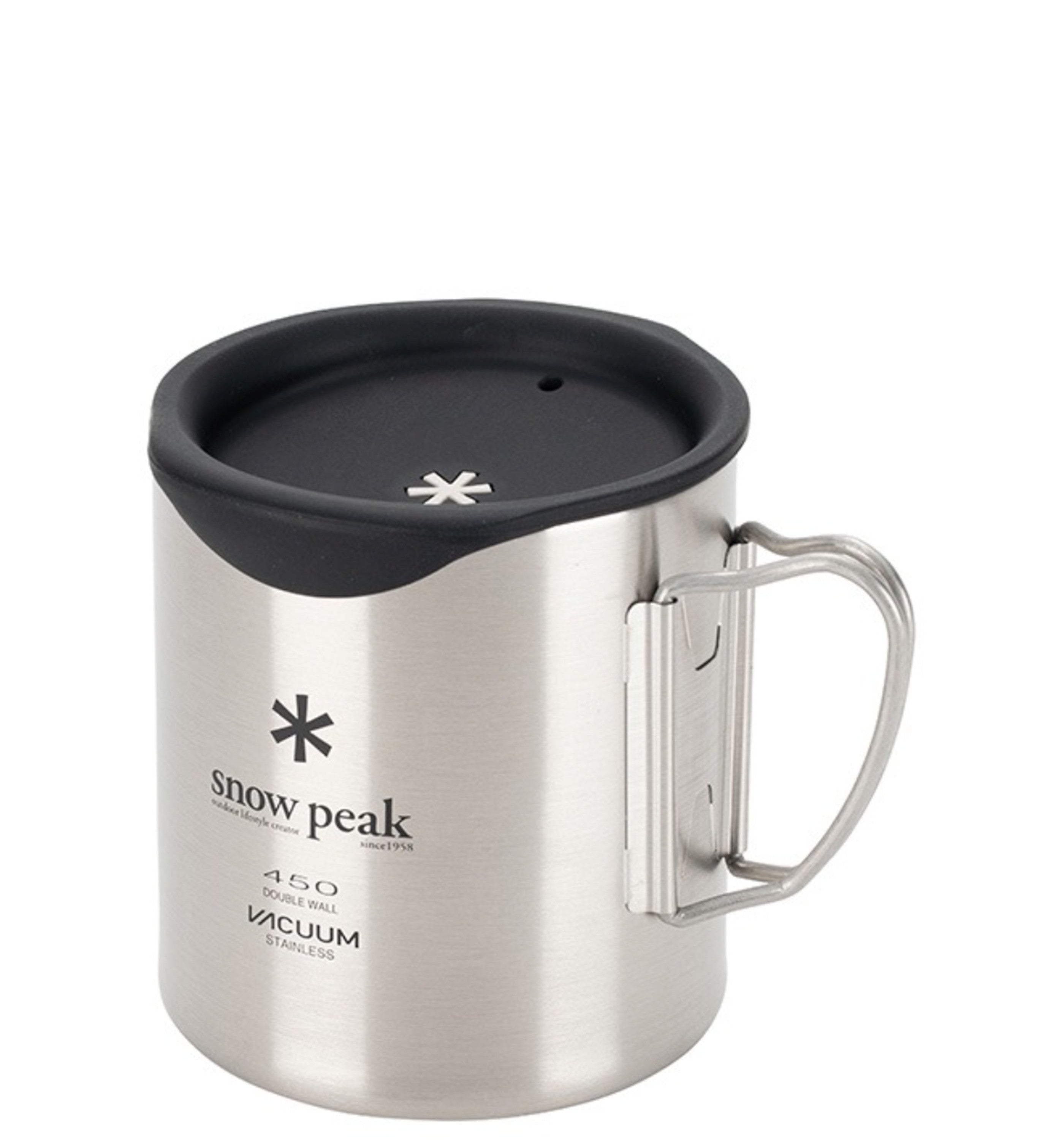 SNOW PEAKDOUBLE MUG 450ML SILICONE LID