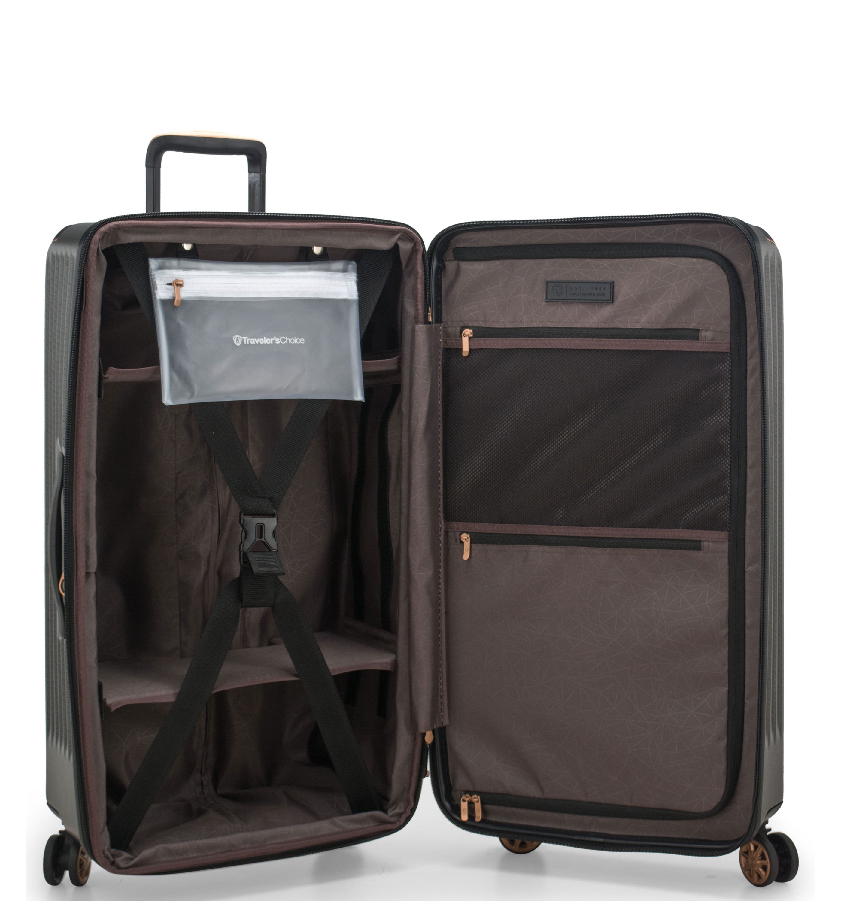 TRAVELERS CHOICECONTINENT ADVENTURER CARBON GREY 30IN (TRUNK) LUGGAGE