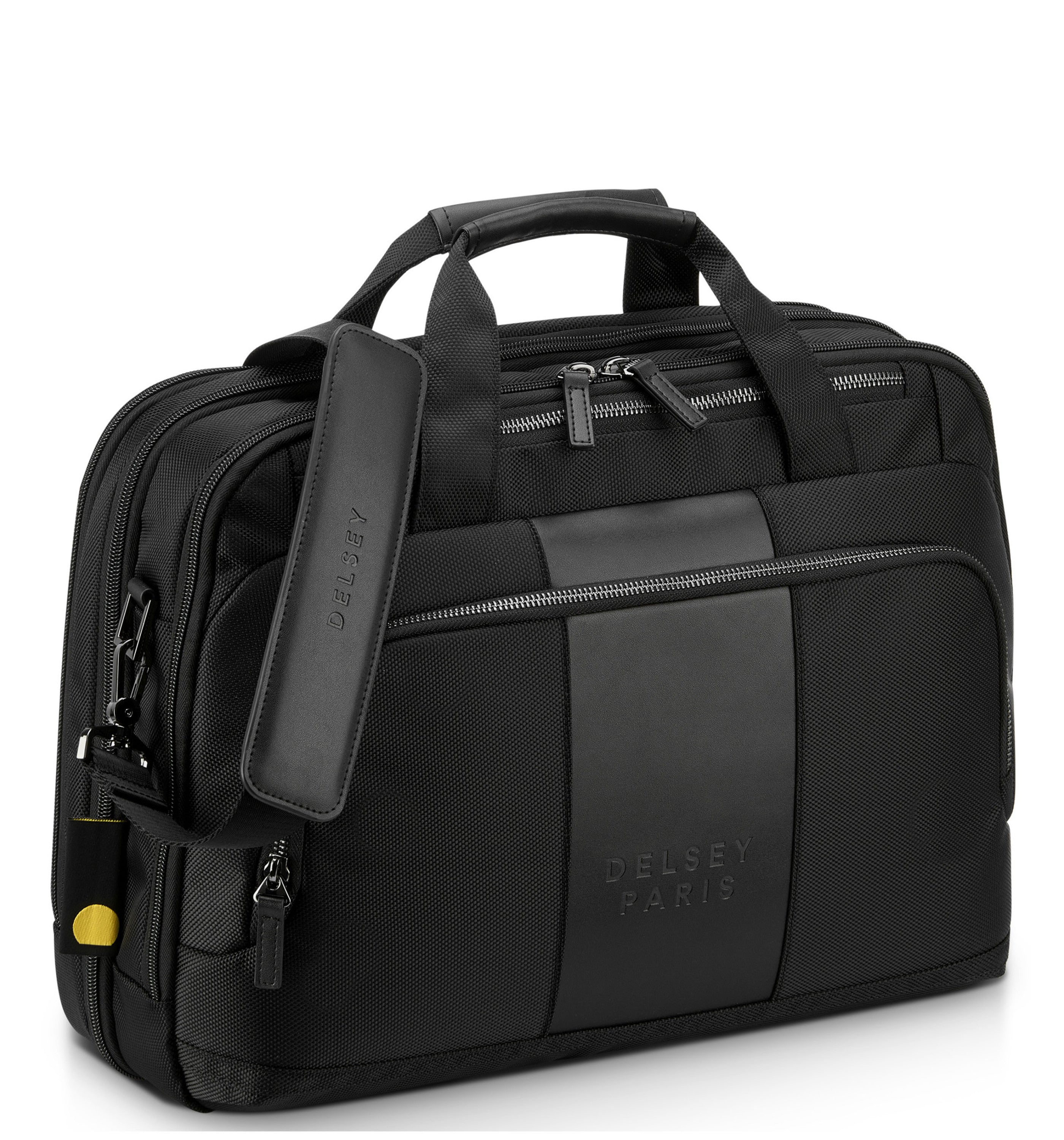 DELSEY PARISWagram 2-CPT 15.6" Black Satchel Bag