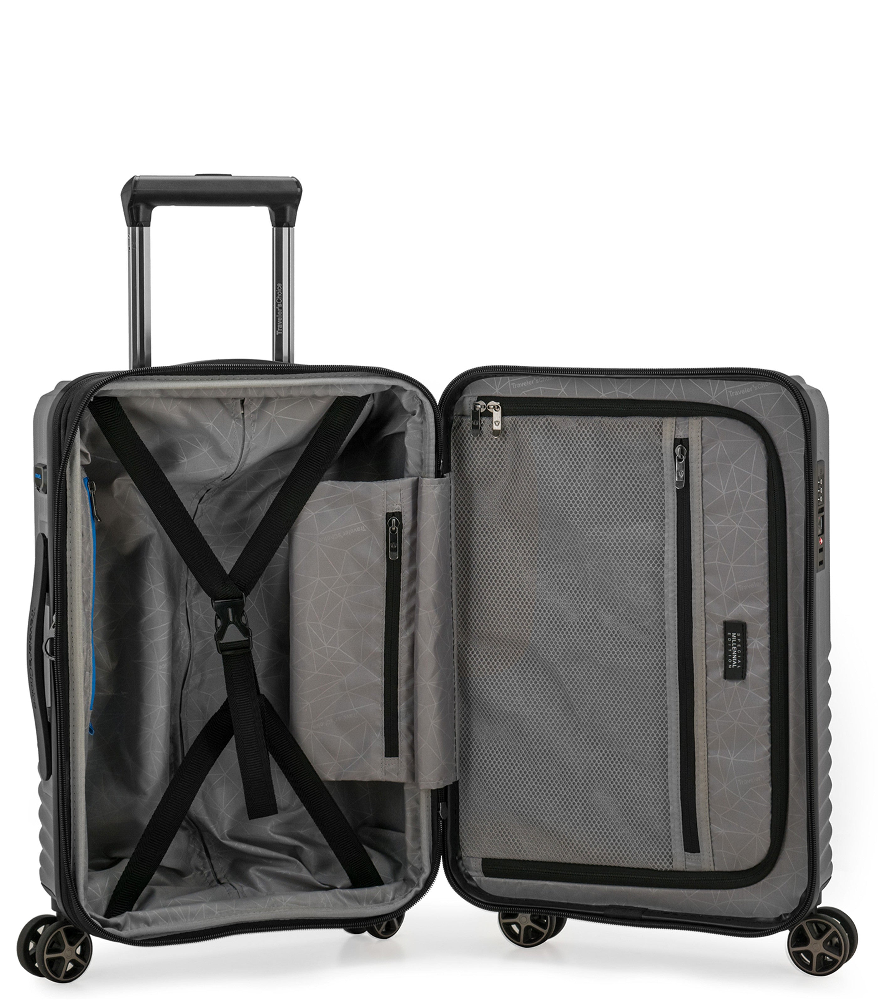 TRAVELERS CHOICETRAVELER'S CHOICE MONTENEGRO CHARCOAL 21IN (S) LUGGAGE