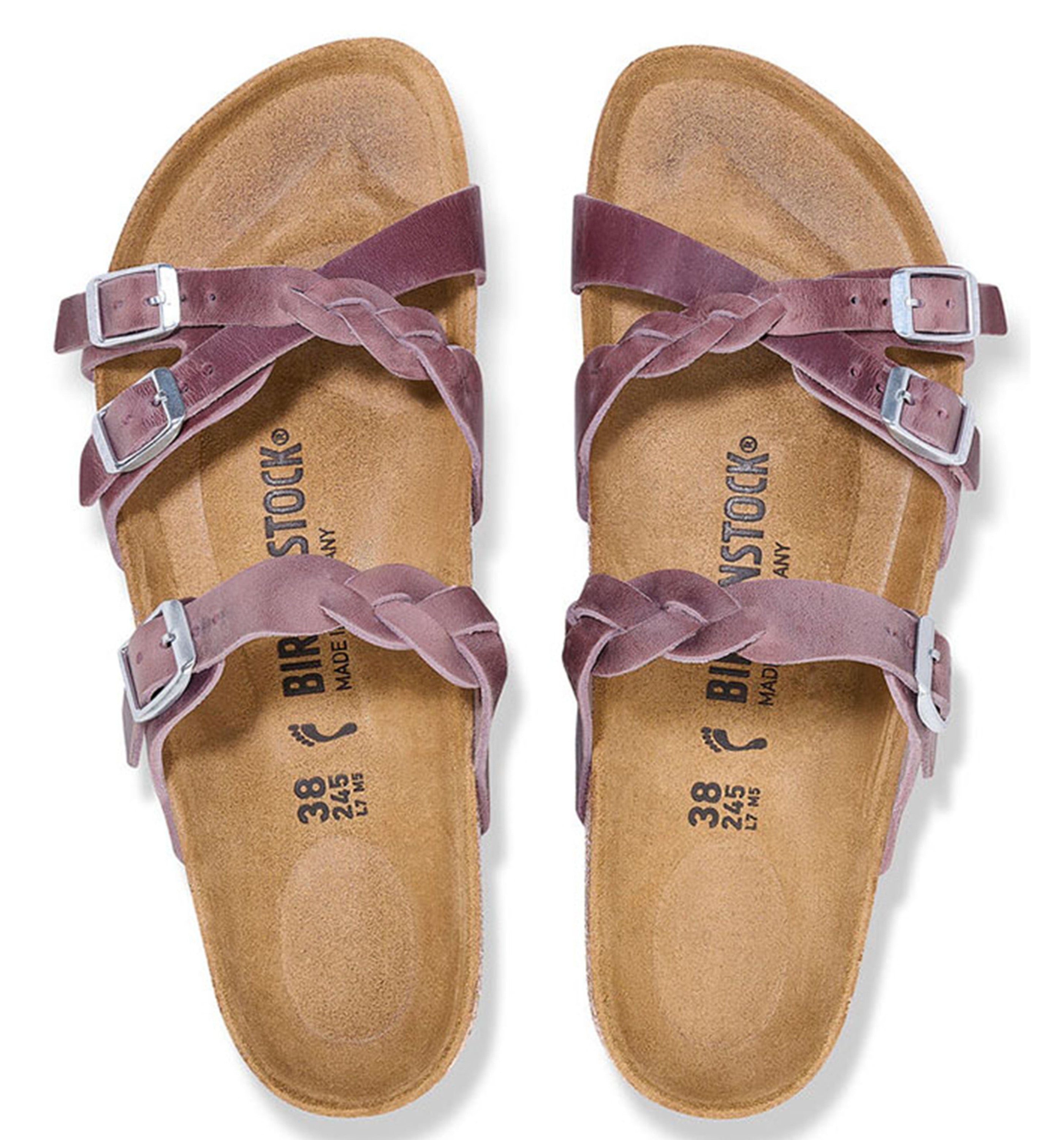 BIRKENSTOCKFranca Braided Oiled Leather Womens