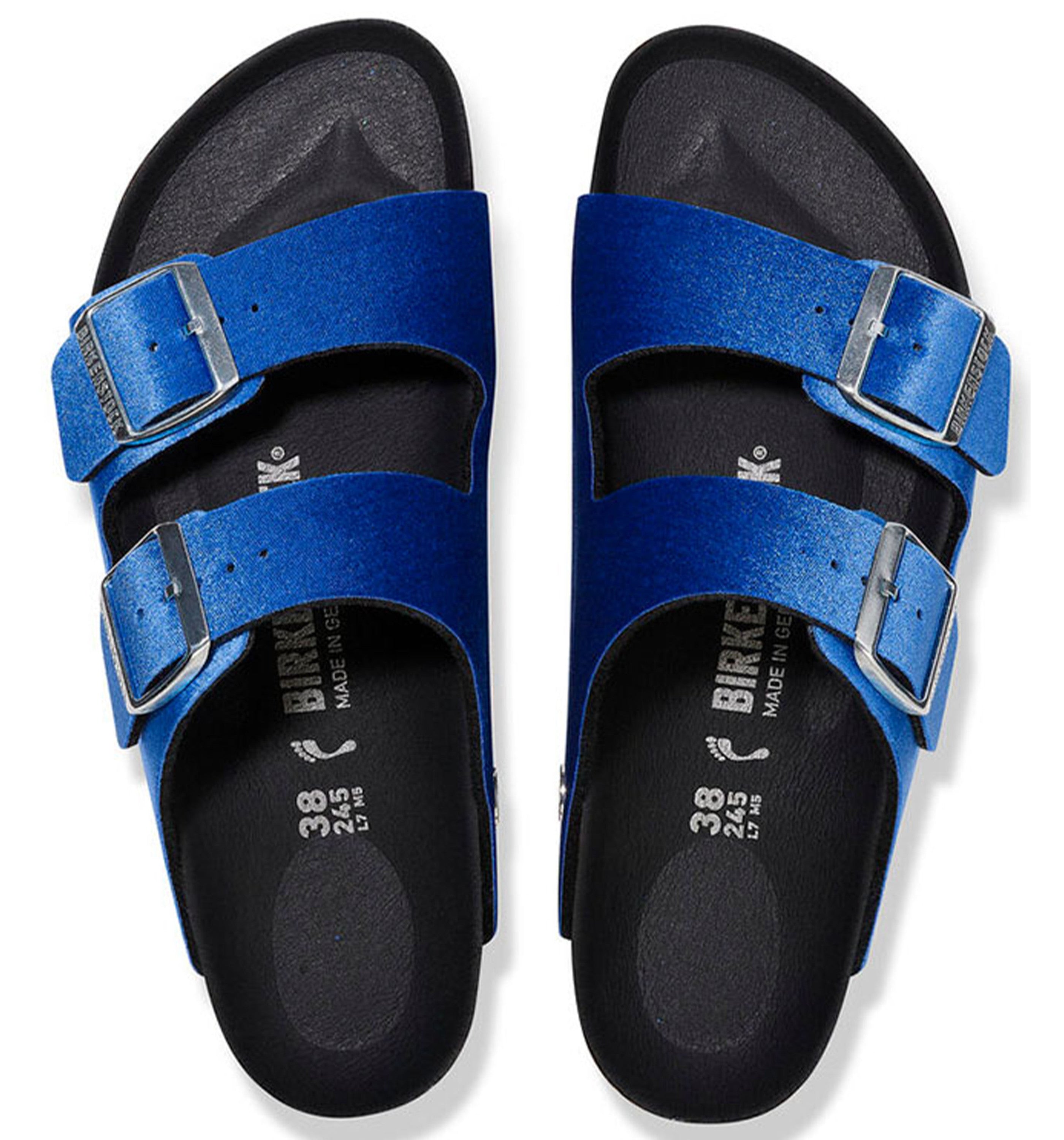 BIRKENSTOCKArizona Rivet Logo Vegan Velvet Decorum Womens
