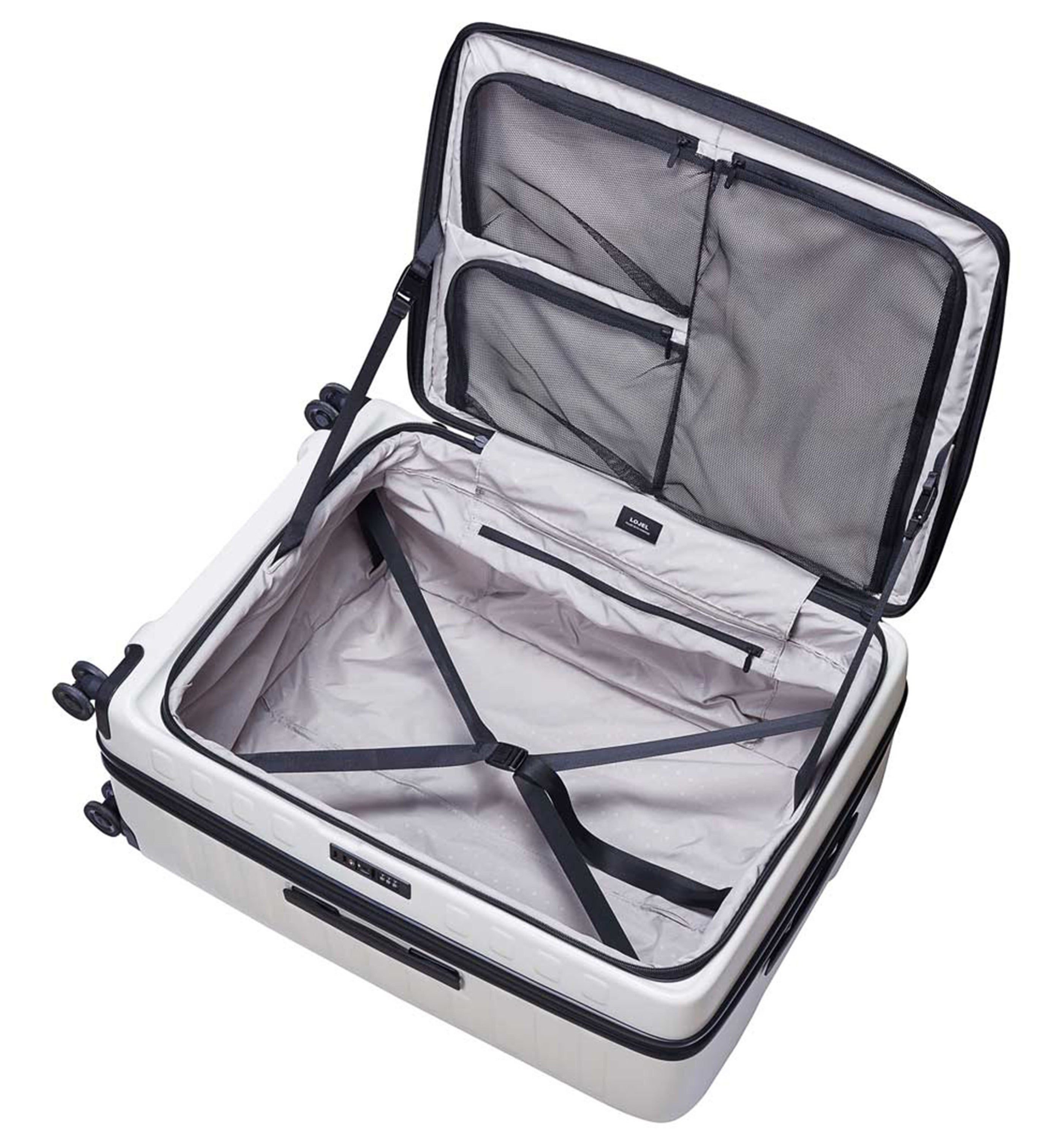 LOJELCUBO CLASSIC 30 in. Luggage Off White (L)