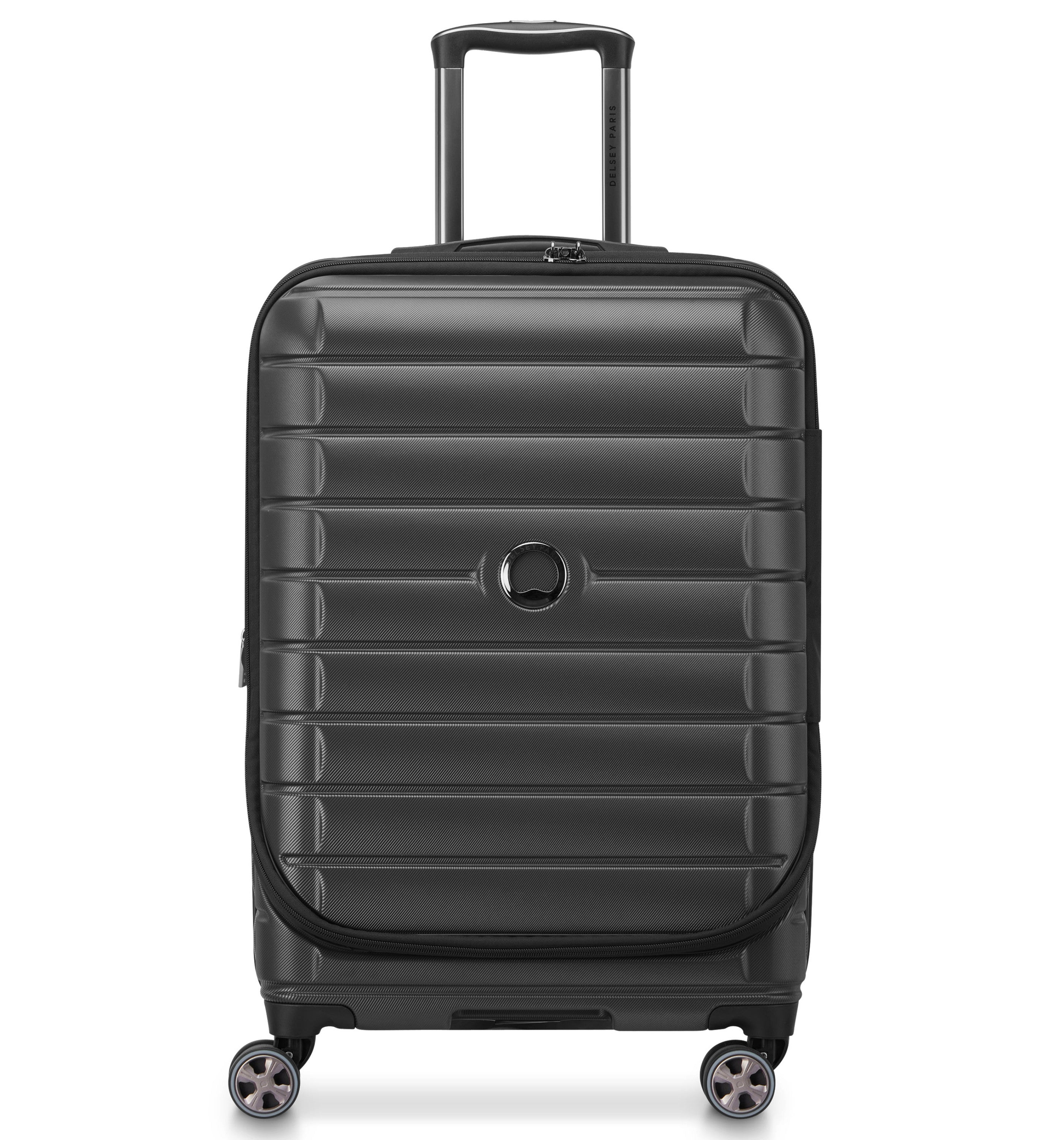 DELSEY PARISShadow 5.0 Front Opening Black 66cm (Medium) Luggage