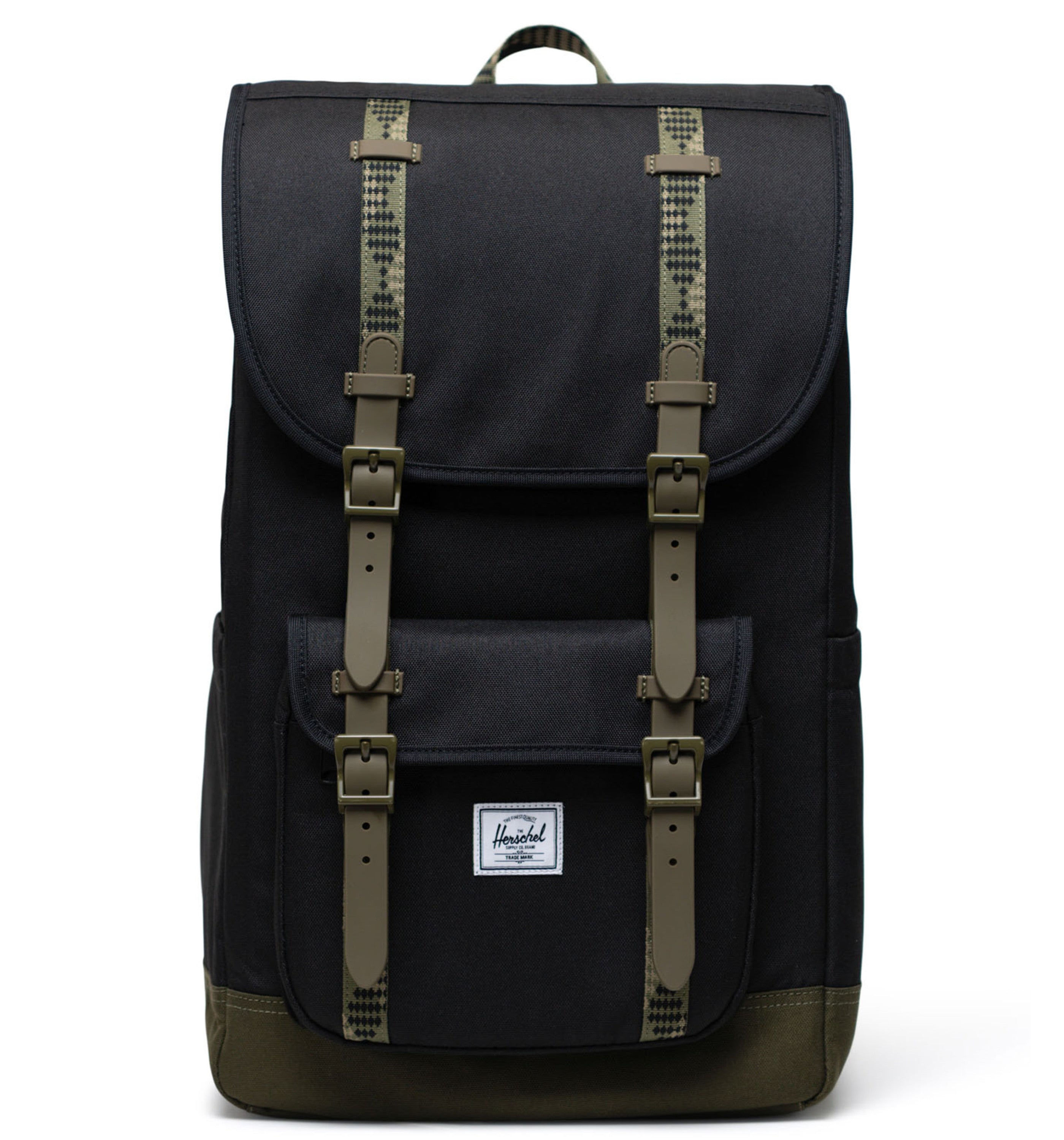 HERSCHELHerschel Little America Black/Ivy Green Backpack
