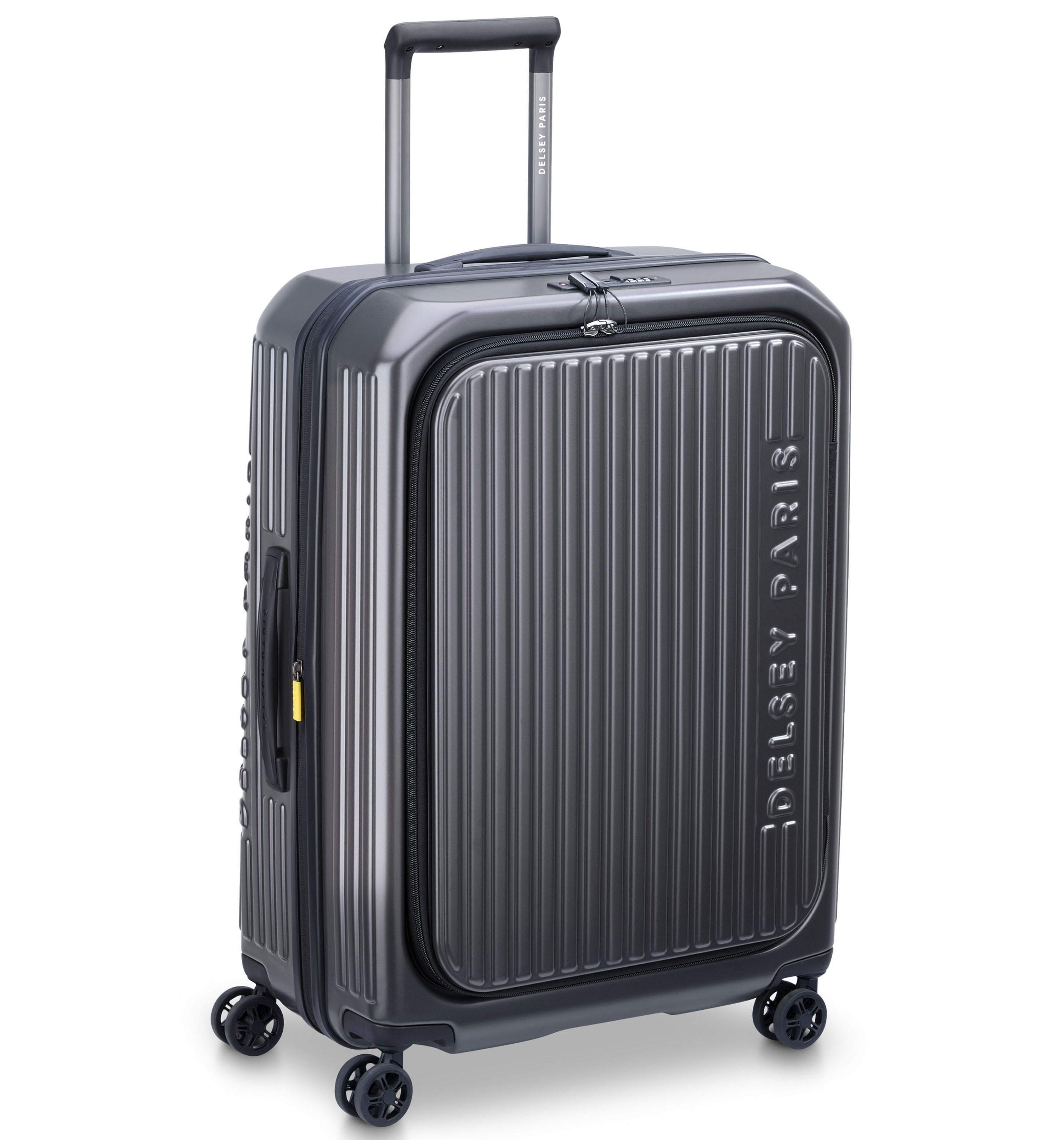 DELSEY PARISSecuritime Zip Front Opening Anthracite 65cm (Medium) Luggage