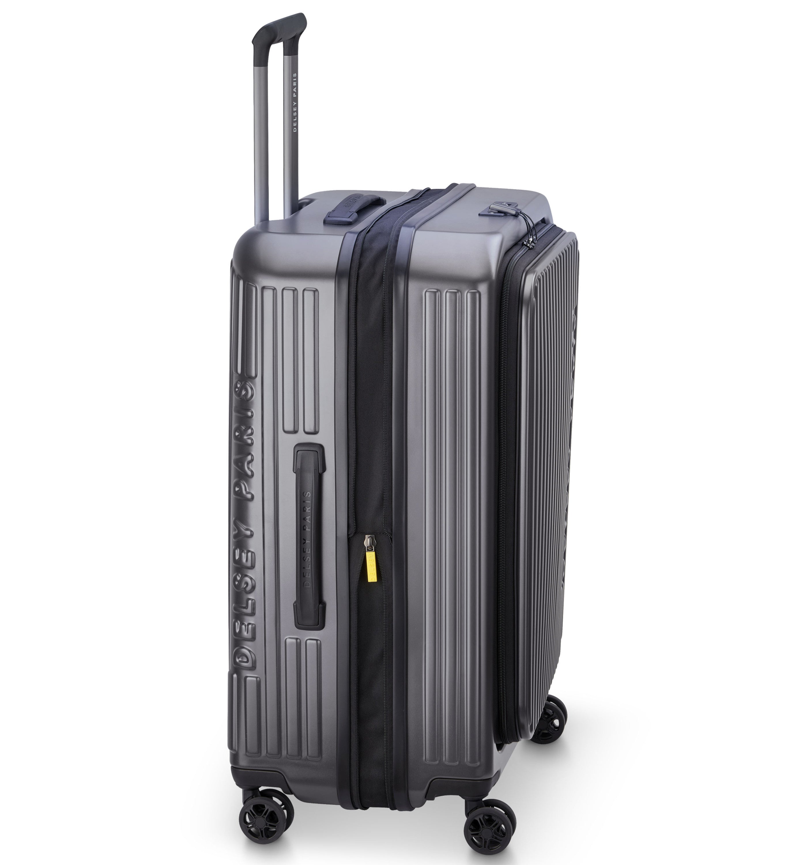 DELSEY PARISSecuritime Zip Front Opening Anthracite 65cm (Medium) Luggage