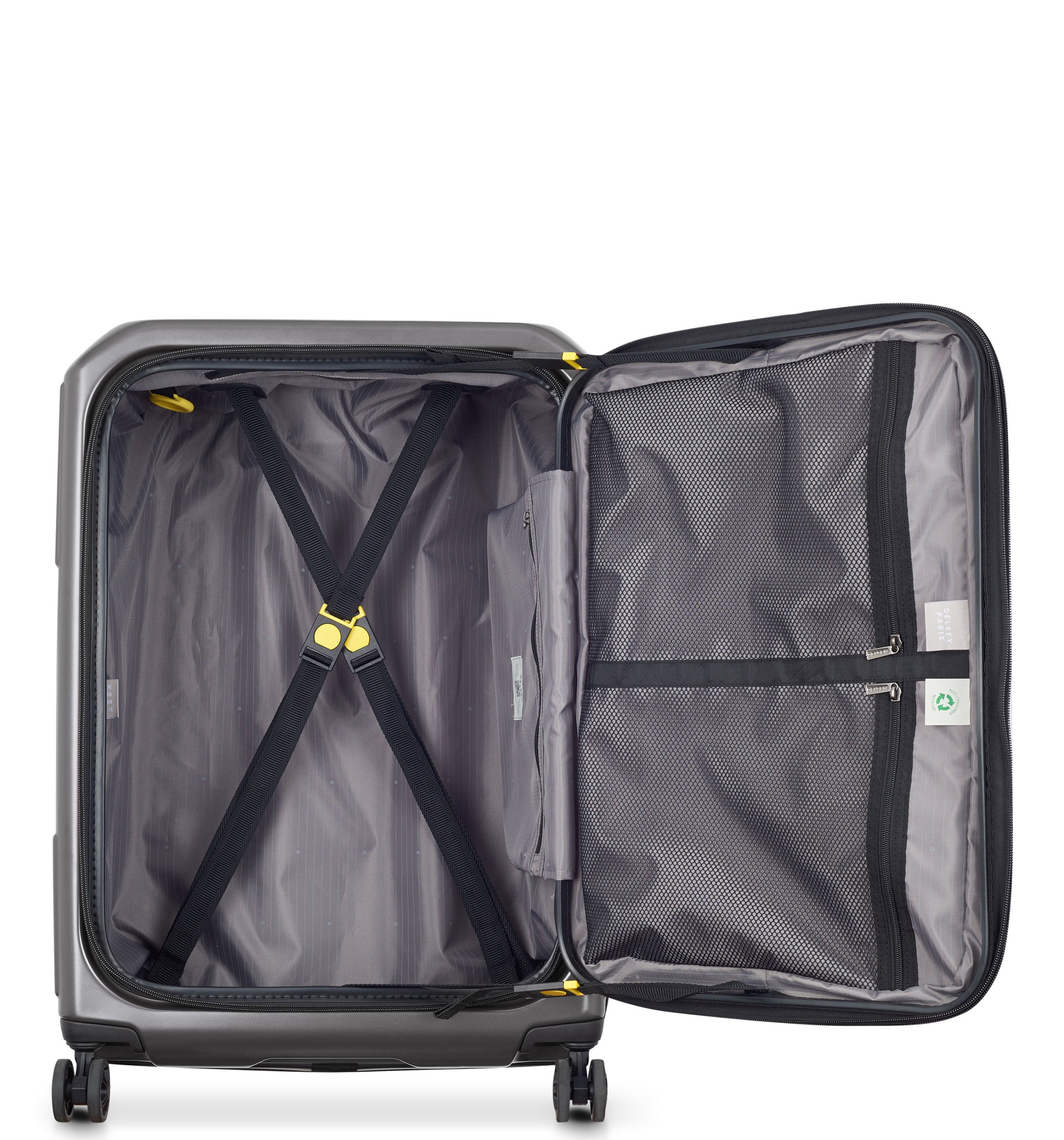 DELSEY PARISSecuritime Zip Front Opening Anthracite 65cm (Medium) Luggage