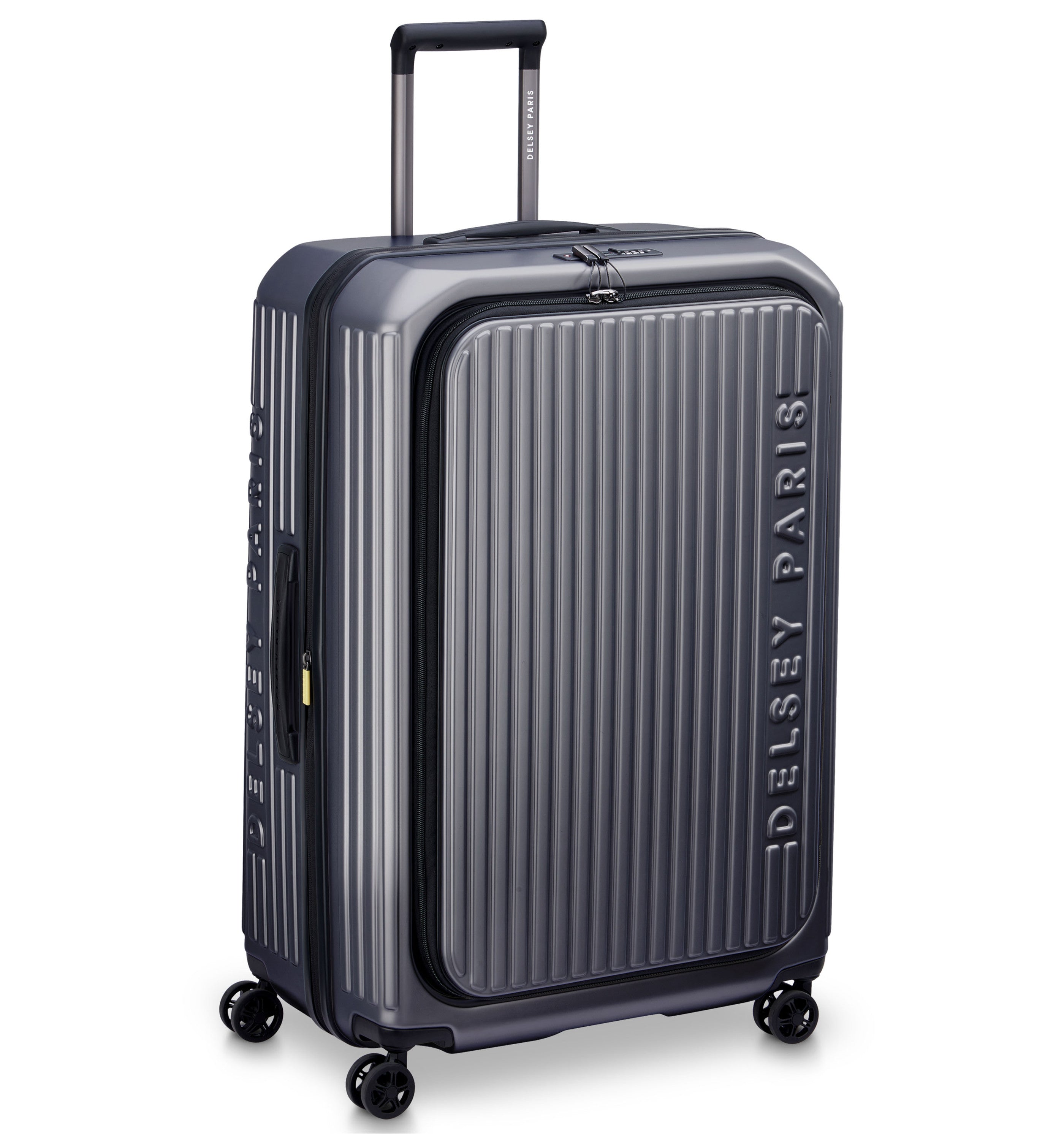 DELSEY PARISSecuritime Zip Front Opening Anthracite 77cm (Large) Luggage