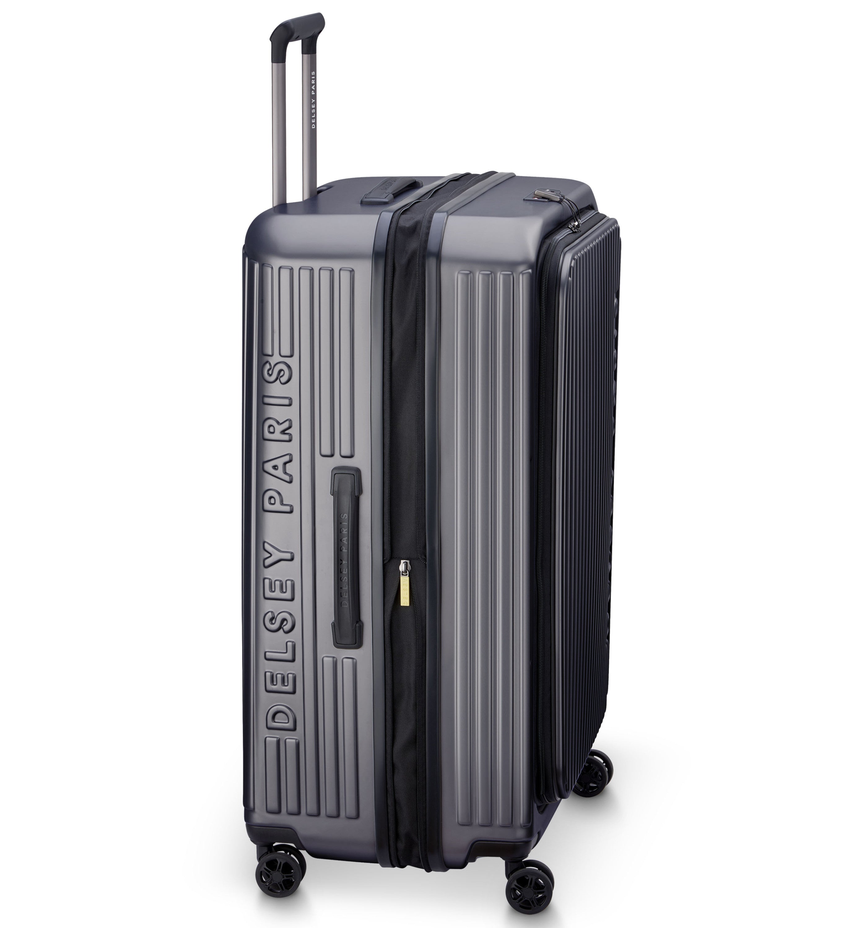 DELSEY PARISSecuritime Zip Front Opening Anthracite 77cm (Large) Luggage