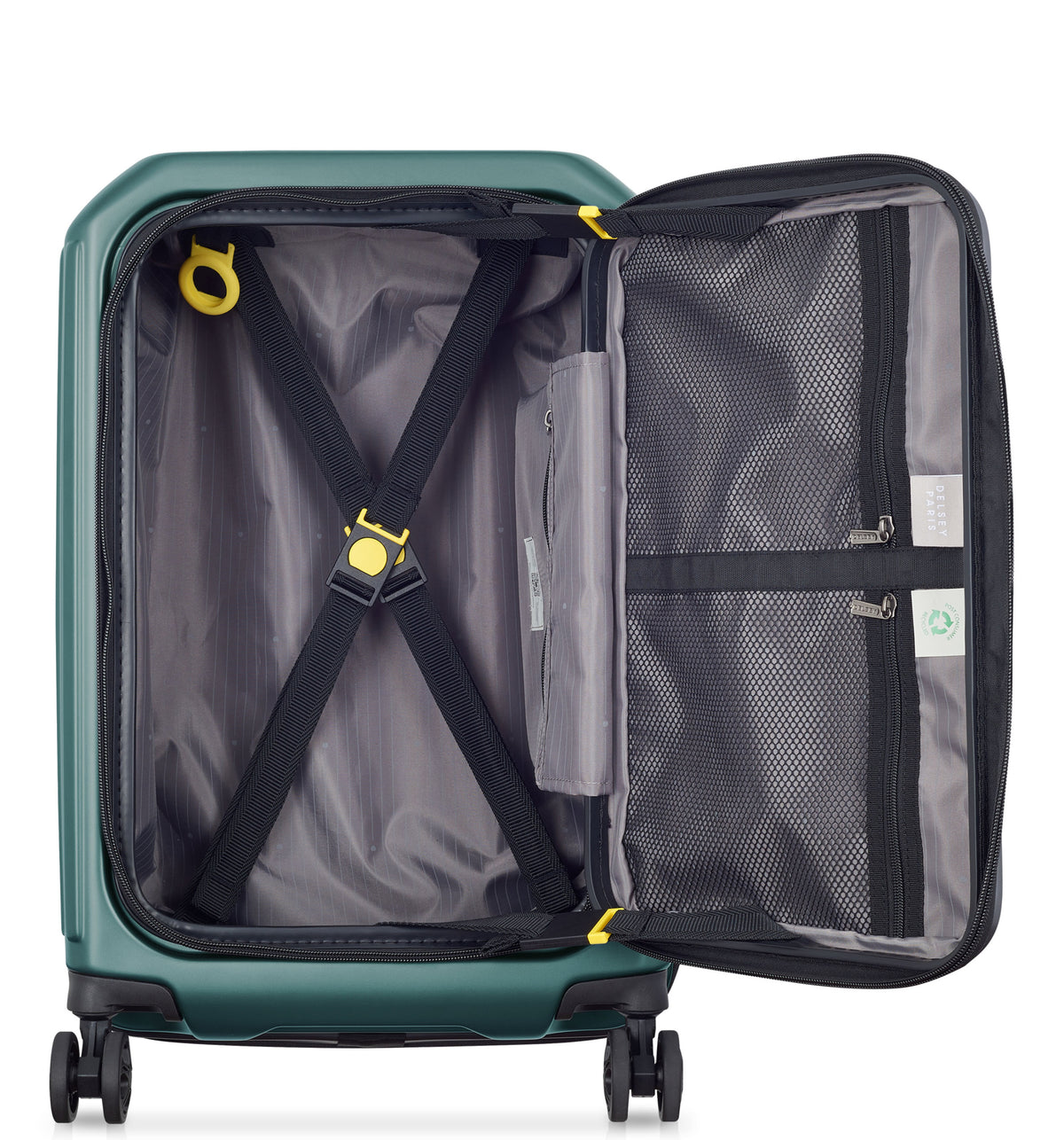 DELSEY PARISSecuritime Zip Front Opening Deep Green 55cm (Small) Luggage