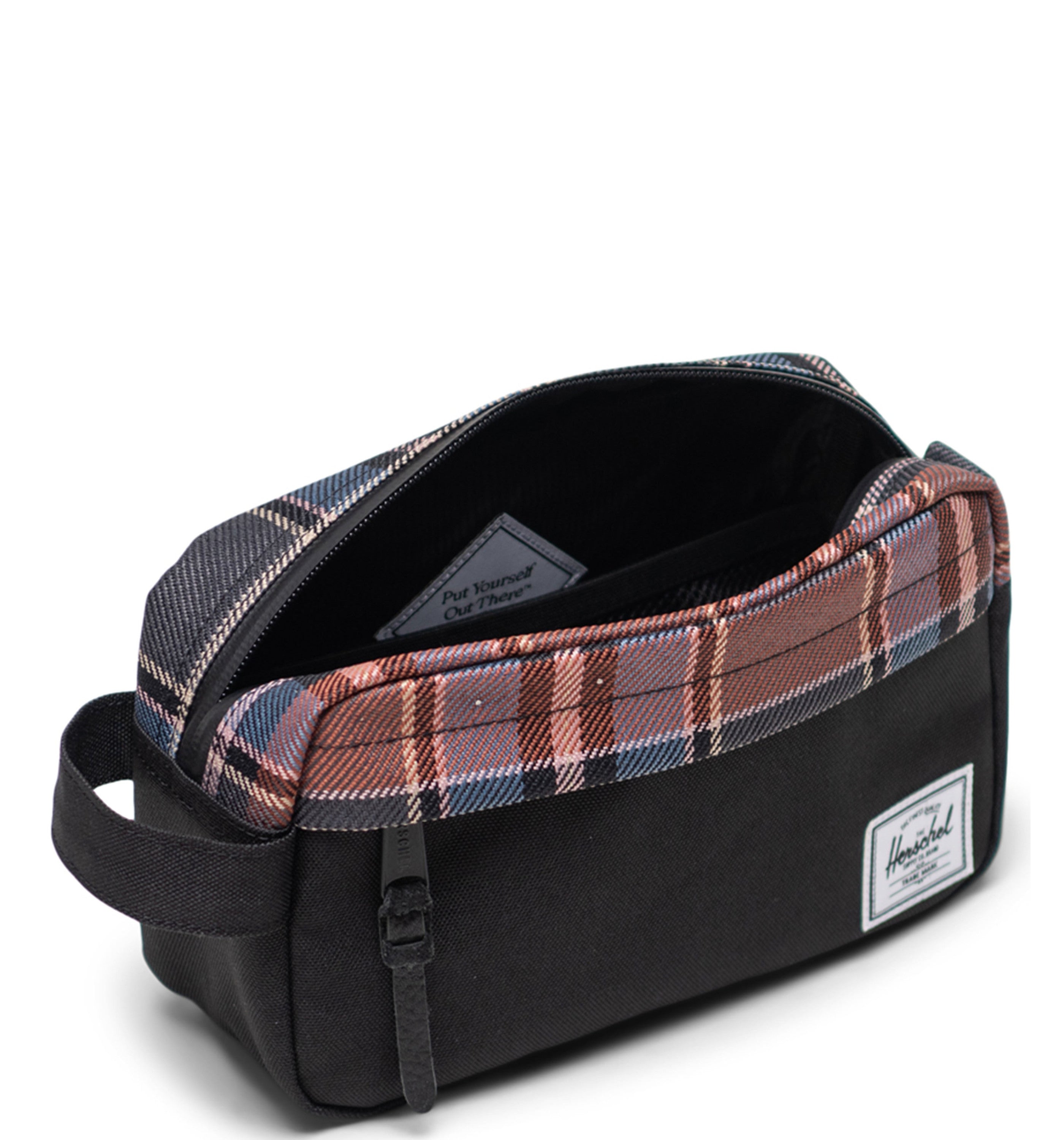 HERSCHELHerschel Chapter Small Black Winter Plaid Organizer