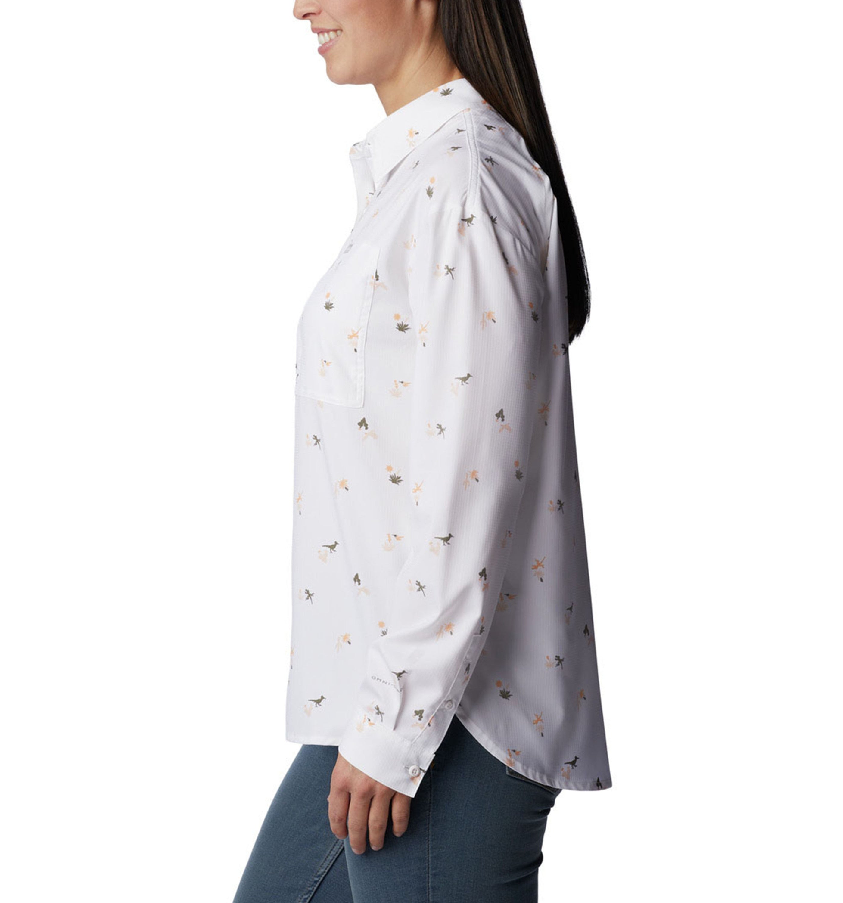 COLUMBIA SPORTSWEARColumbia Women's Silver Ridge Utility Patterned Woven Long Sleeve Shirt