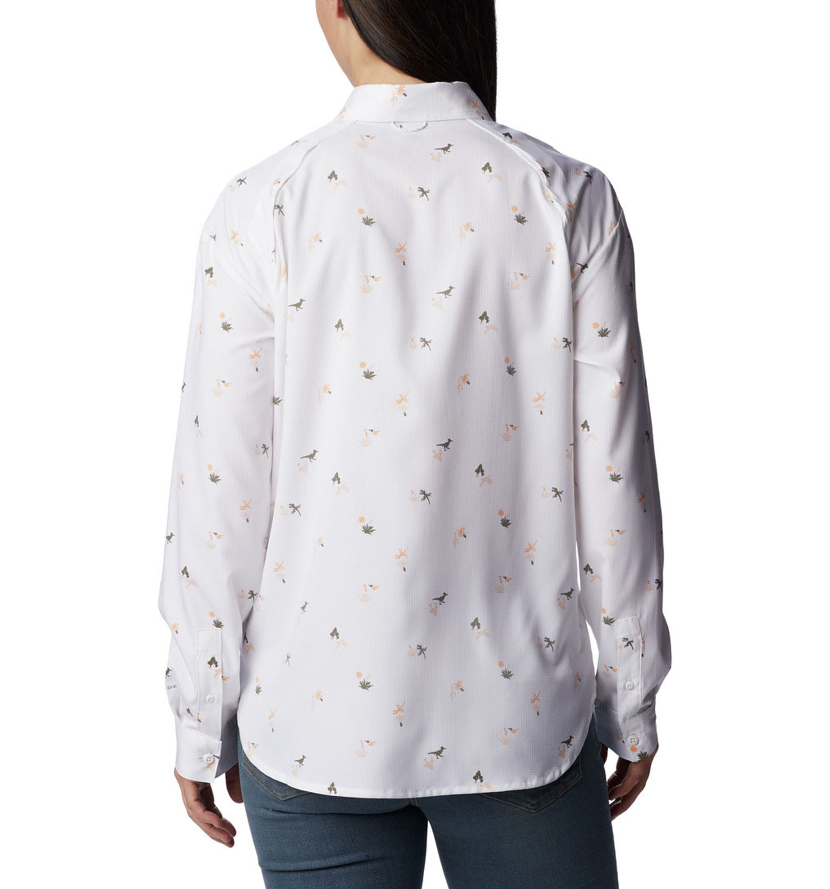 COLUMBIA SPORTSWEARColumbia Women's Silver Ridge Utility Patterned Woven Long Sleeve Shirt