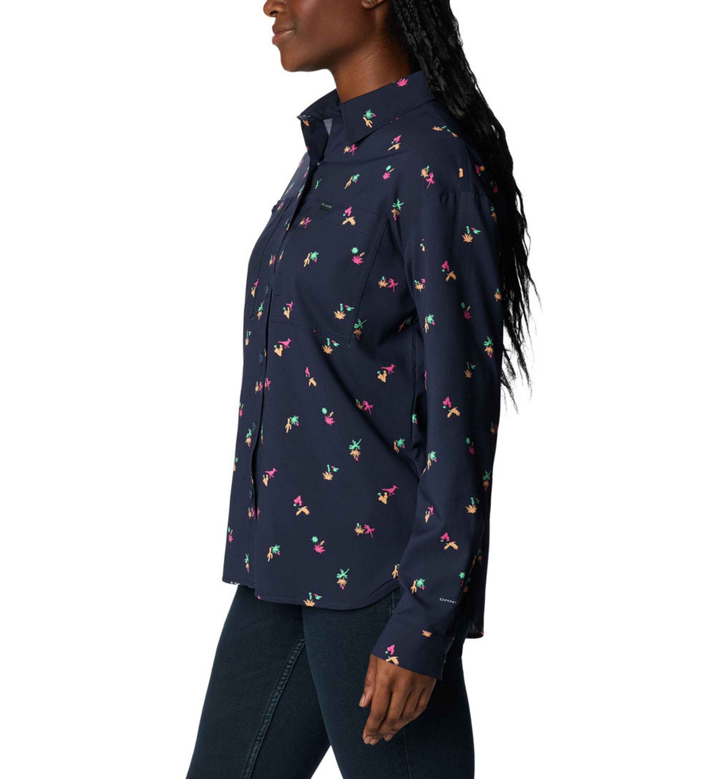 COLUMBIA SPORTSWEARColumbia Women's Silver Ridge Utility Patterned Woven Long Sleeve Shirt