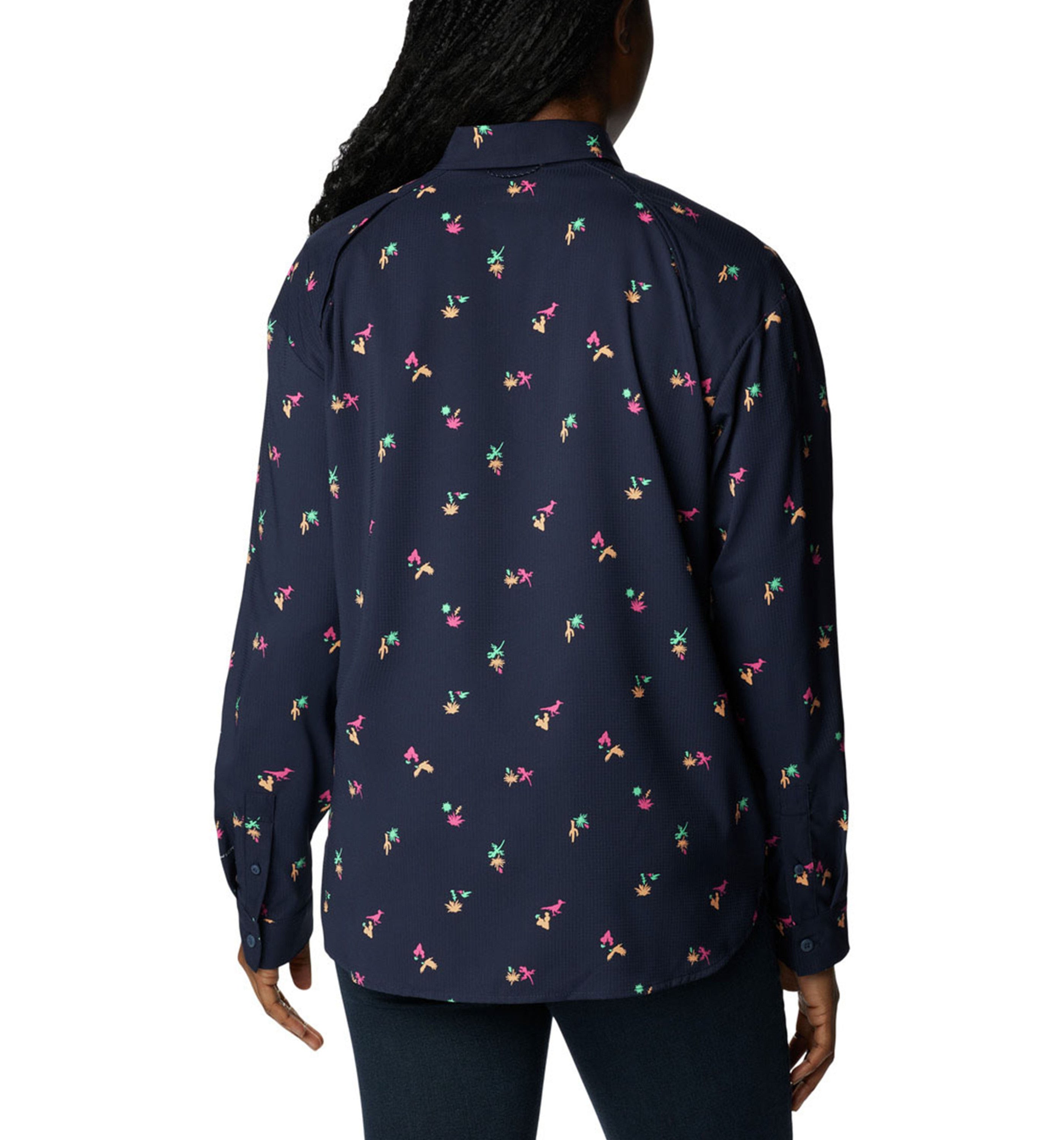 COLUMBIA SPORTSWEARColumbia Women's Silver Ridge Utility Patterned Woven Long Sleeve Shirt