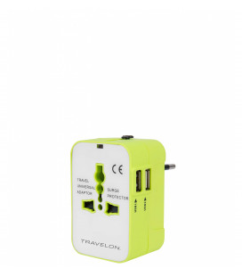 WorldwIDe Travel Adapter With Dual USB Chargers