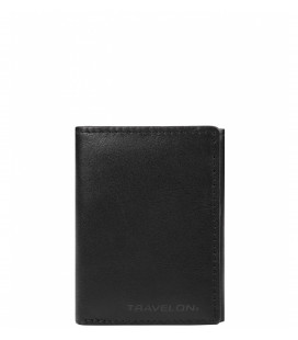 RFID-Blocking Leather Trifold Wallet