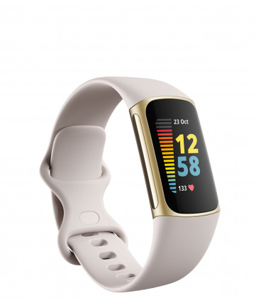 FITBIT CHARGE 5 LUNAR WHITE/SOFT GOLD