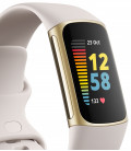 FITBIT CHARGE 5 LUNAR WHITE/SOFT GOLD