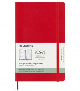18M Notebooks Accessories Us:Large 13X21 Scarlet Red