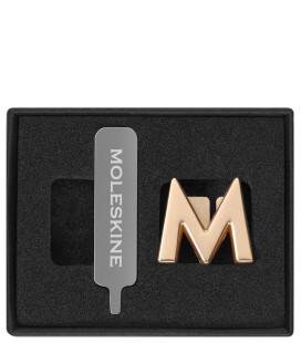 Moleskine Paper Accessories Charms Pinmgold Na Gold
