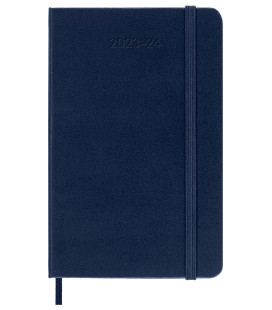 Classic Weekly Planner 2024 (POCKET) Hard 18-Month — Blue [Notebook and Pads]