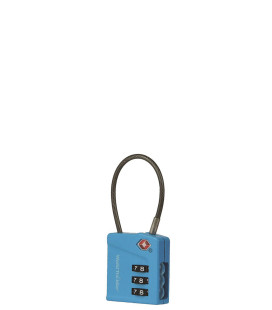 Magnified 3-Dial TSA Cable Lock – Cool Blue