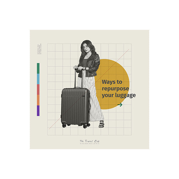 WAYS TO REPURPOSE YOUR LUGGAGE