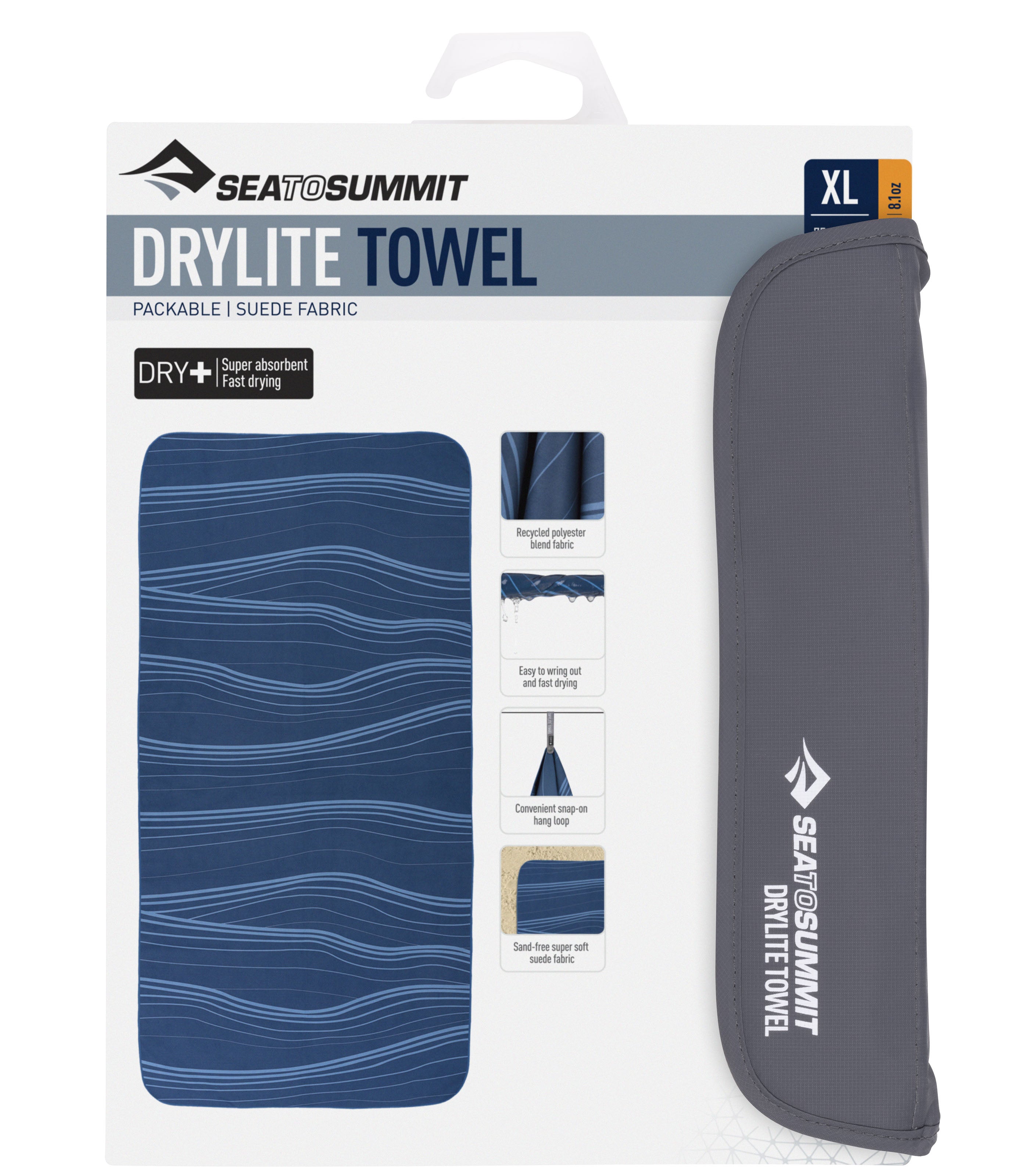 Drylite Towel X-Large - Atlantic Wave