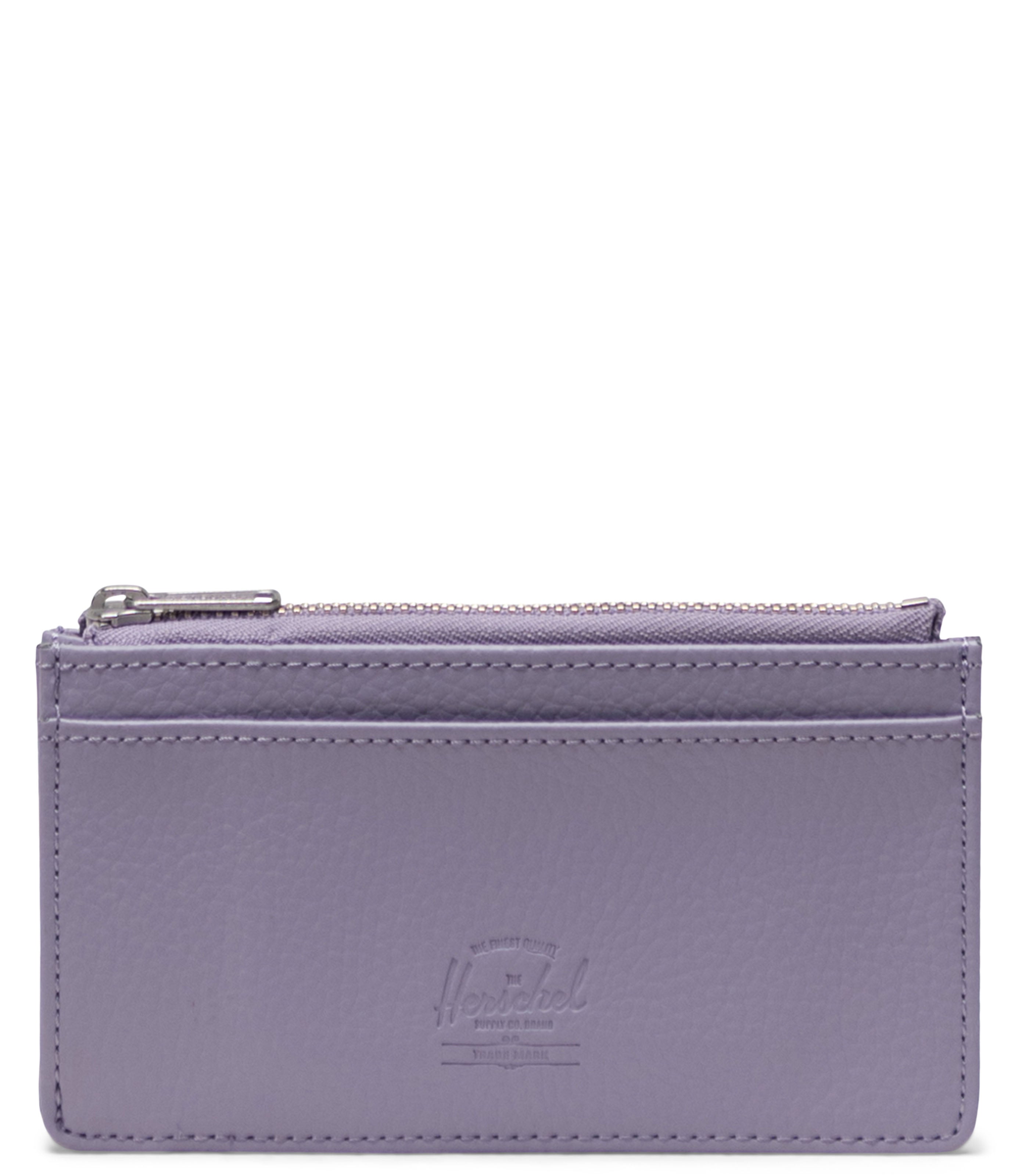 Herschel Oscar Ii Vegan Leather Rfid Lavender Gray Wallet