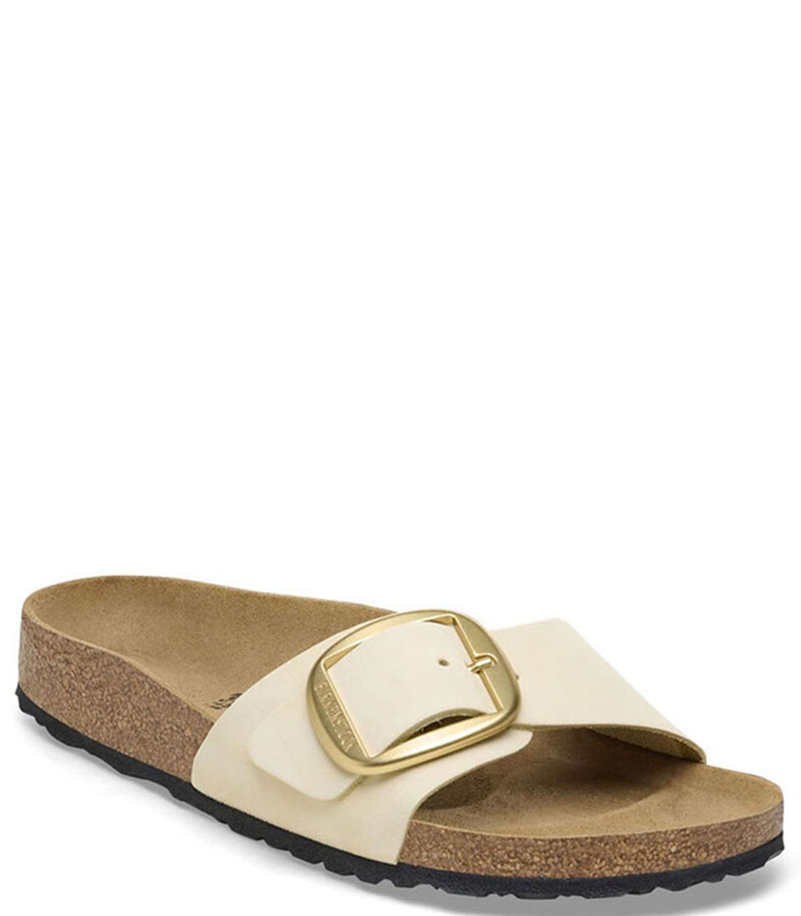 Madrid Big Buckle Womens Ecru